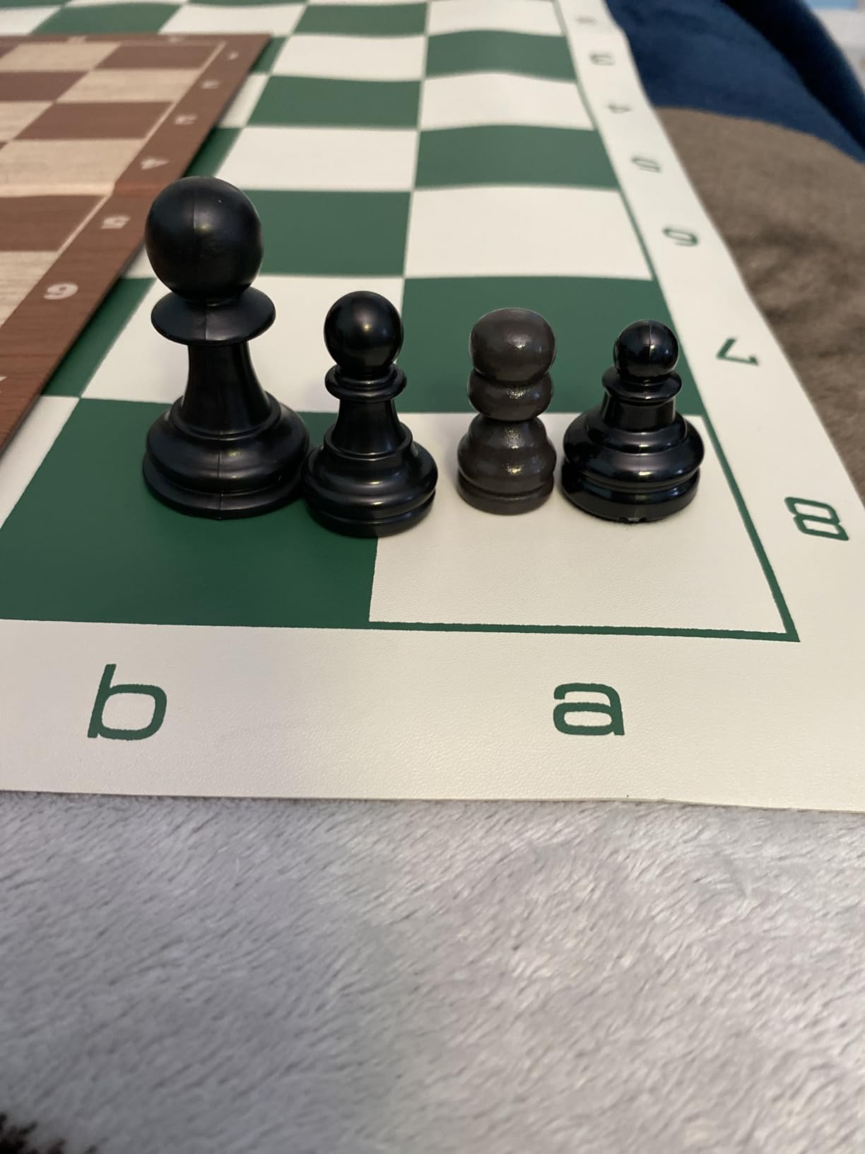 WE Games Chess Set - Tournament Style with 34 Pieces, Vinyl Roll-Up Board, Storage Bag & Equalizer Dice. Ideal for Adults customer photo 2