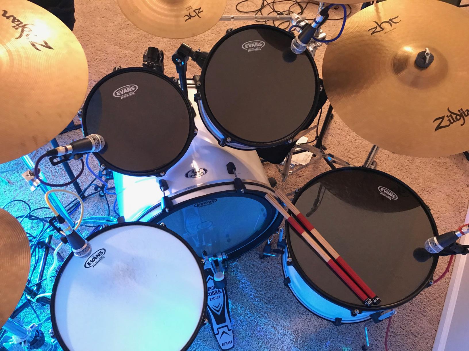 Pyle 7-Piece Wired Dynamic Kit-Kick Bass, Tom/Snare & Cymbals Microphone Set-for Drums, Vocal, & Other Instrument-Complete with Thread Clip, Inserts, Mics Holder & Case, Black customer photo 2