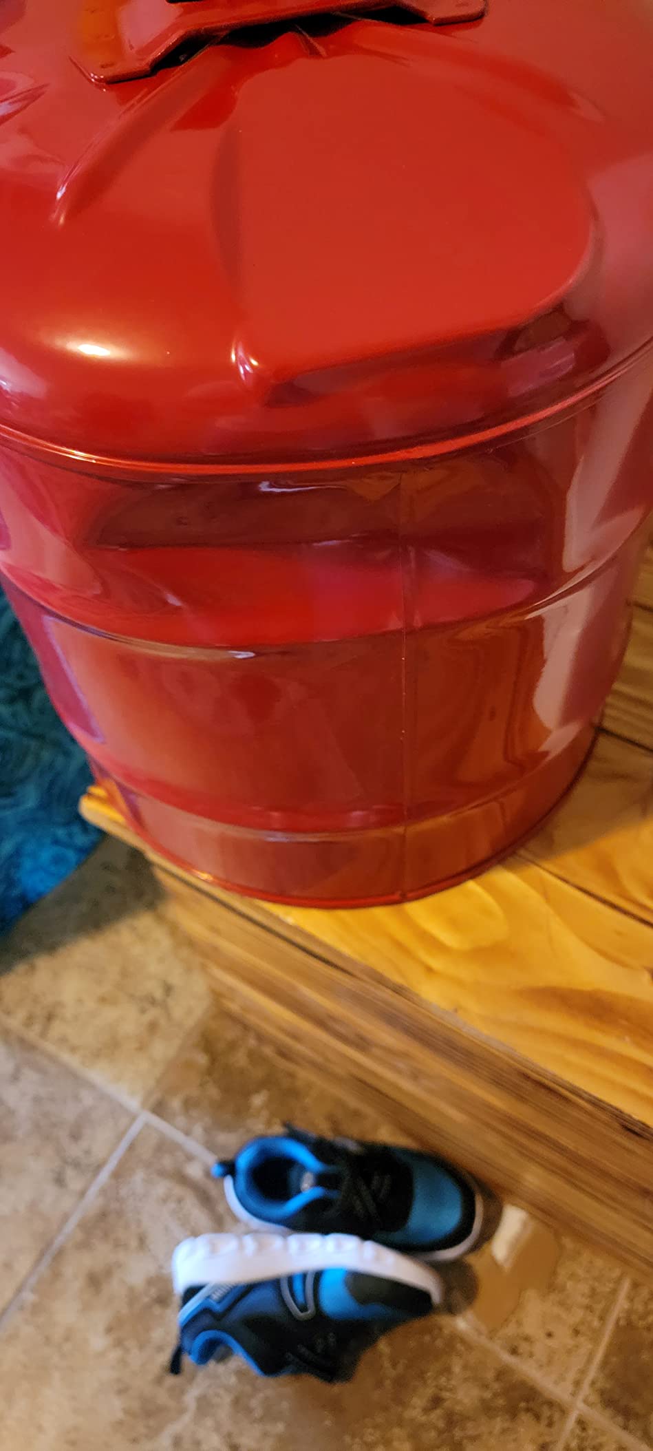 Justrite Type I Gasoline Safety Can, Red Galvanized Steel, Made in the USA customer photo 1