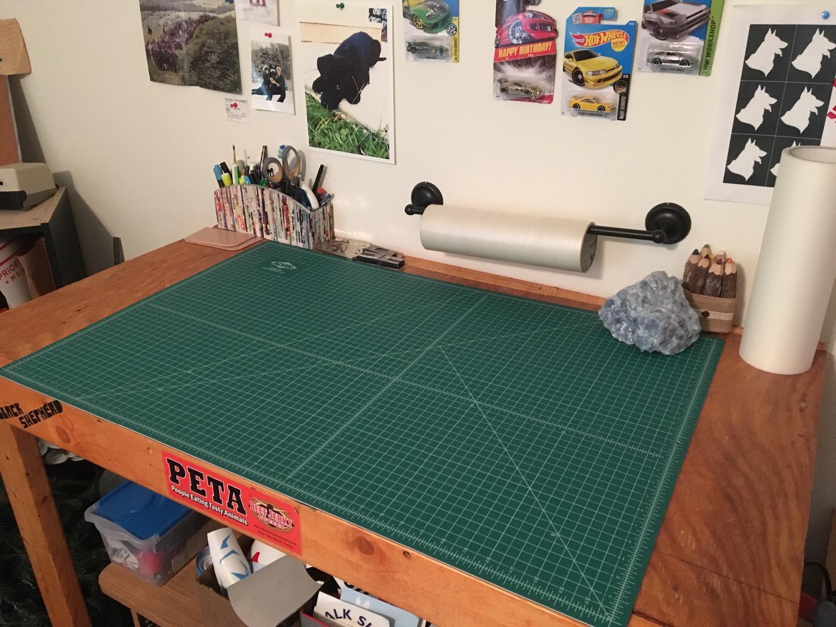 ALVIN GBM Self-Healing Cutting Mat 36 x 48 inch | Double-Sided Green/Black | 5-Layer Gridded Surface for Arts, Crafts and Sewing - Model GBM3648 customer photo 1