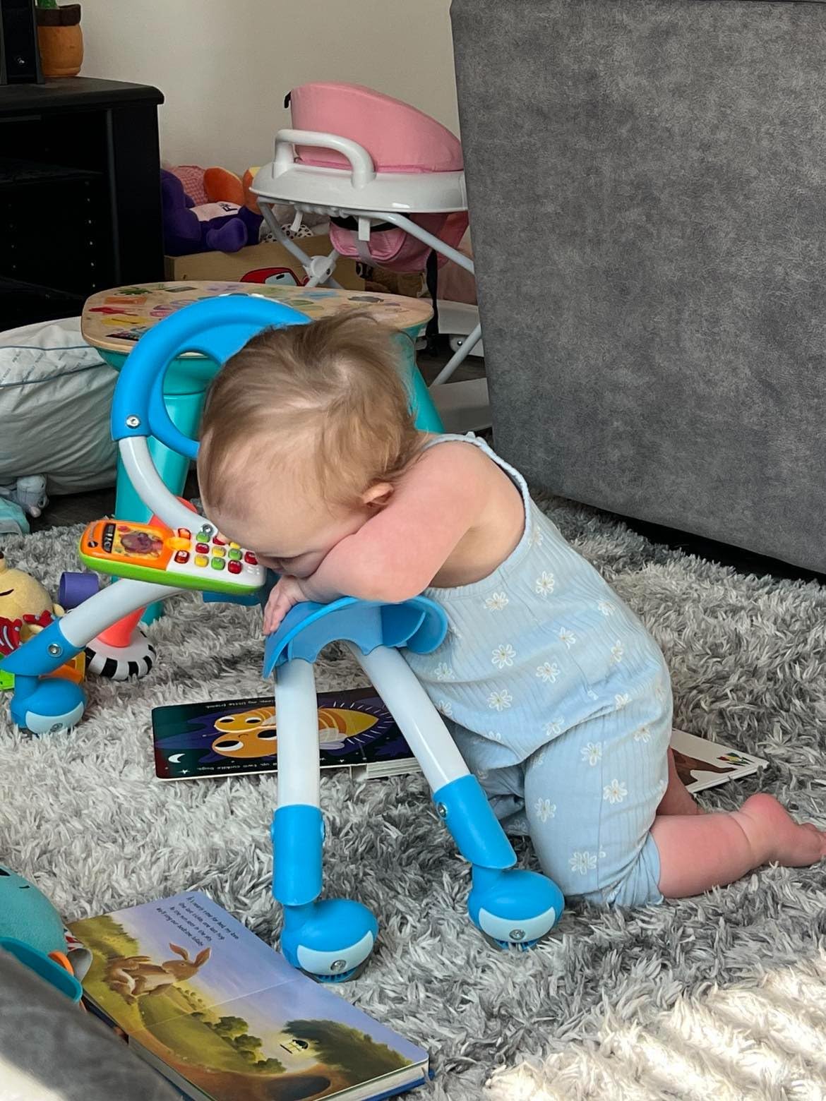 YBIKE Pewi Walking Ride On Toy - from Baby Walker to Toddler Ride On for Ages 9 Months to 3 Years Old, YPIW3, Blue customer photo 2