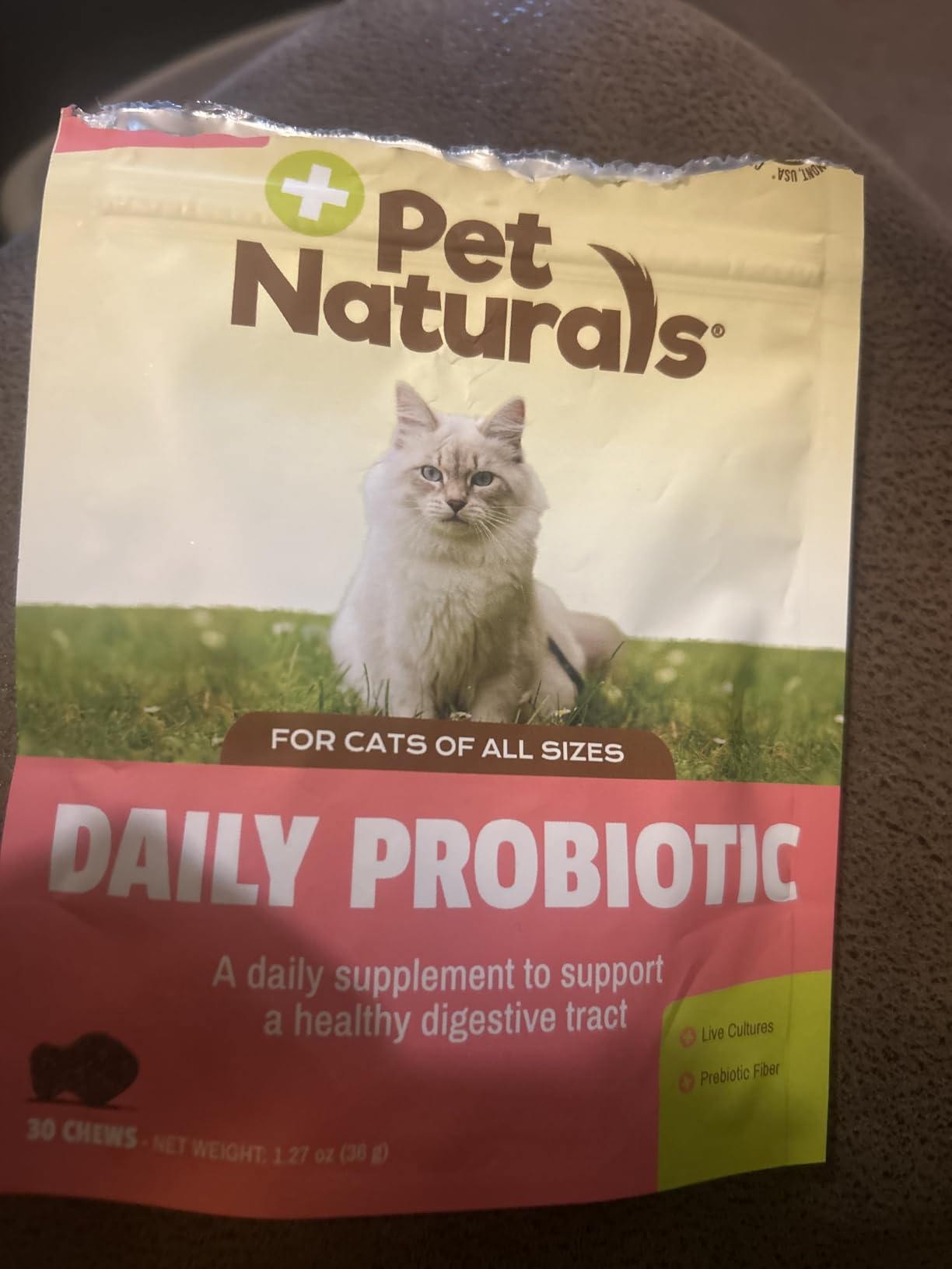 Pet Naturals Daily Probiotic Soft Chews for Cats, Duck, 30 Count | 100 million CFU per chew, digestive and immune support customer photo 1