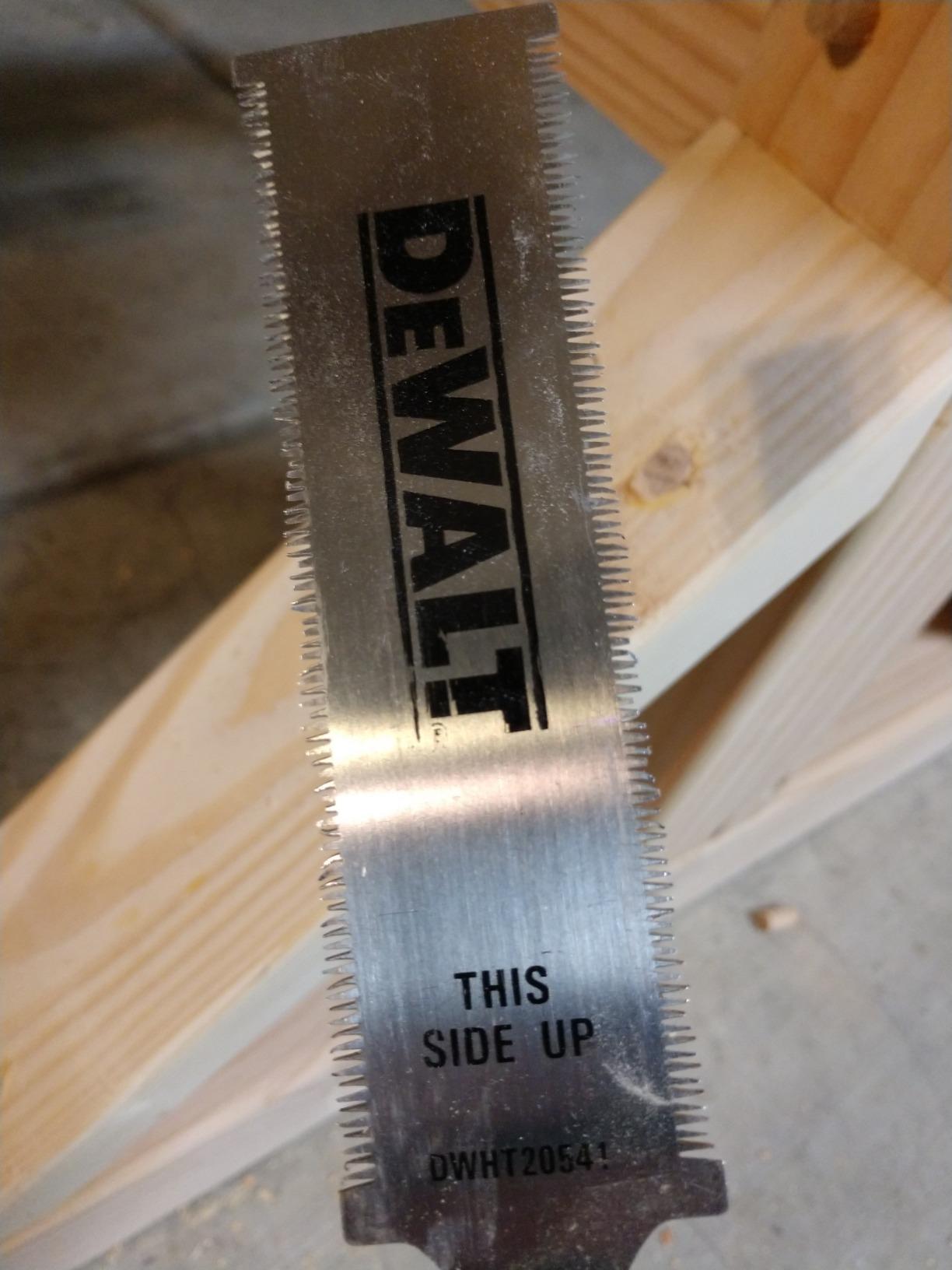 DEWALT DWHT20541 Flush Cut Pull Saw customer photo 1