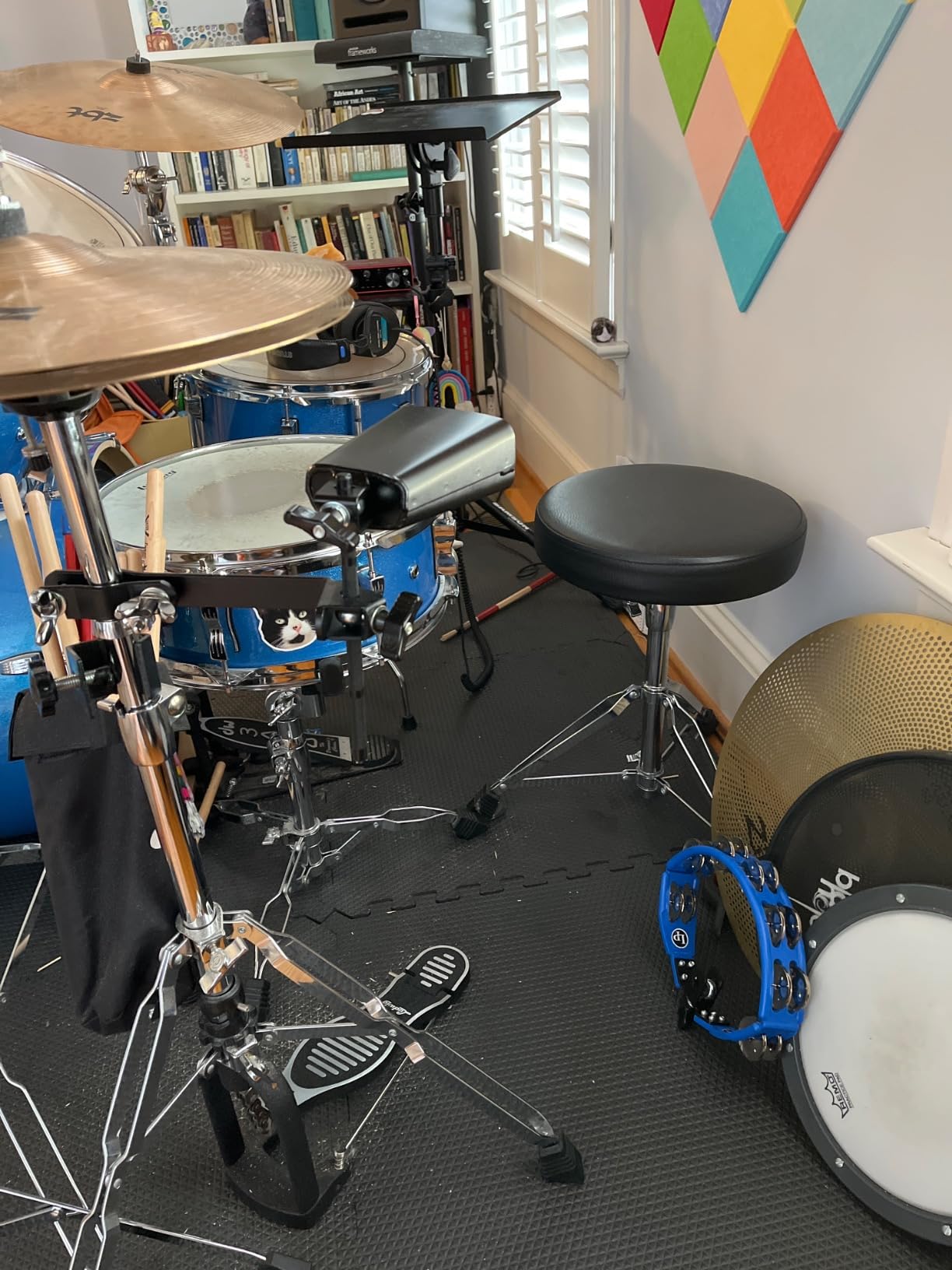Latin Percussion LP160NY-K Tambourine and Cowbell with Mount Kit customer photo 1