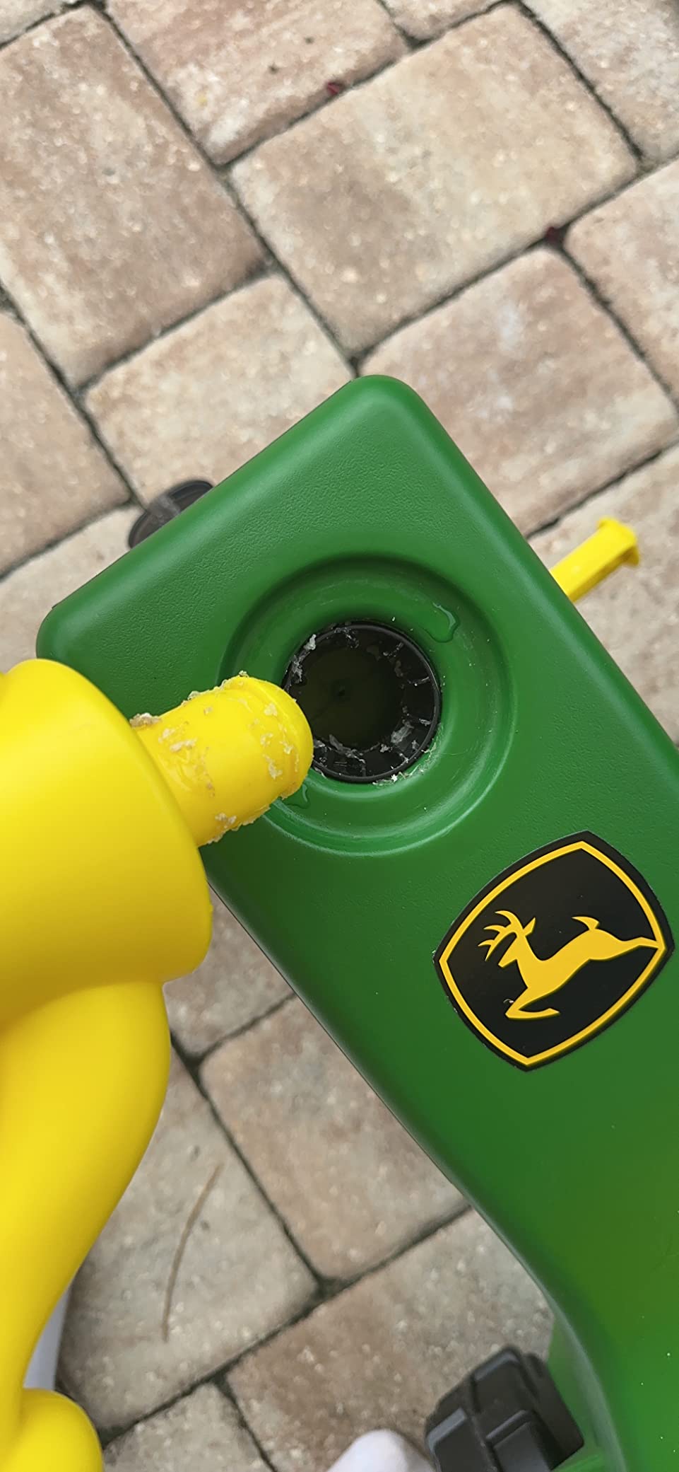 John Deere Ride On Toys Pedal Tractor with Wagon for Kids Aged 18 Months to 3 Years, Green/Yellow customer photo 2