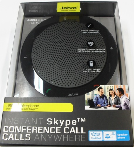 Jabra Speak 410 Corded Speakerphone for Softphones – Easy Setup, Portable USB Speaker for Holding Meetings Anywhere with Outstanding Sound Quality customer photo 2