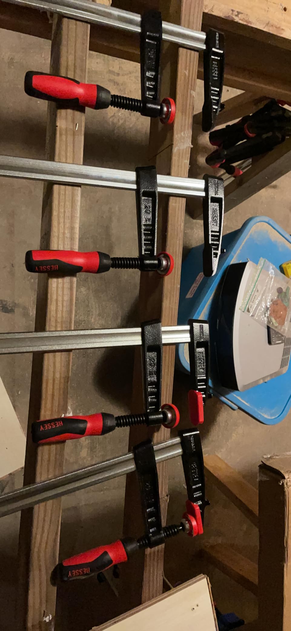 BESSEY TG7.016+2K F-style Clamp (7 In. x 16 In.) 1320 lb. Clamping Force, Replaceable Pads, Bar Clamp for Woodworking, Carpentry, DIY & Home Improvement Projects customer photo 1