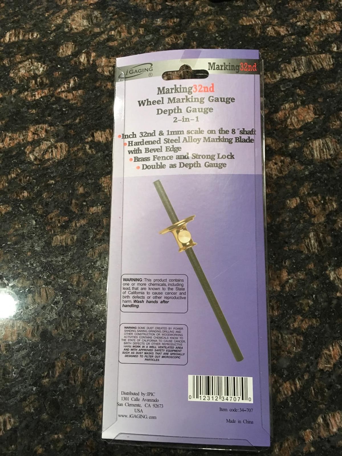 iGaging Wheel Marking Gauge with 1/32nd & 1mm scale customer photo 2