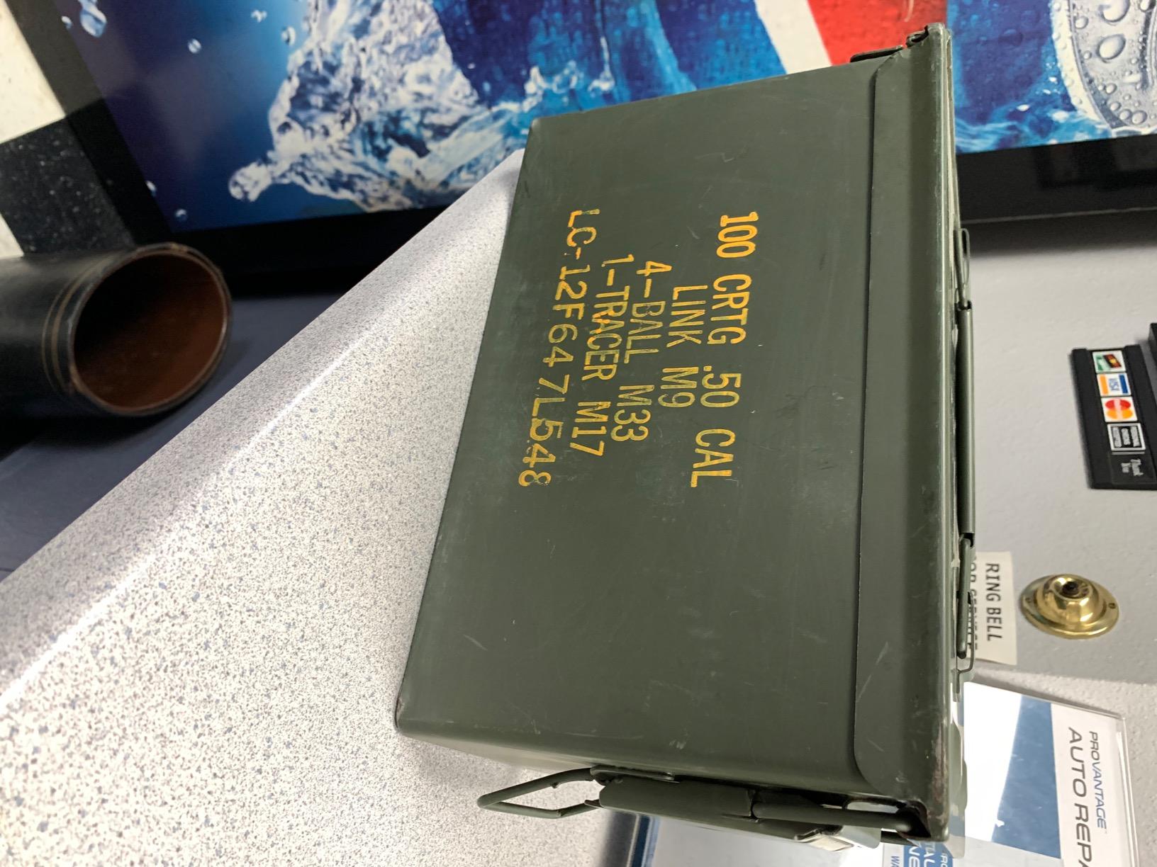 U.S. G.I. M2A1 50 Cal Ammo Can Organizer (OD Green) - Watertight Seal Metal Storage Box w/ Hinged Lid & Secure Latch – Ideal Ammo Can Surplus for Gear, First Aid, & Survival Supplies customer photo 1