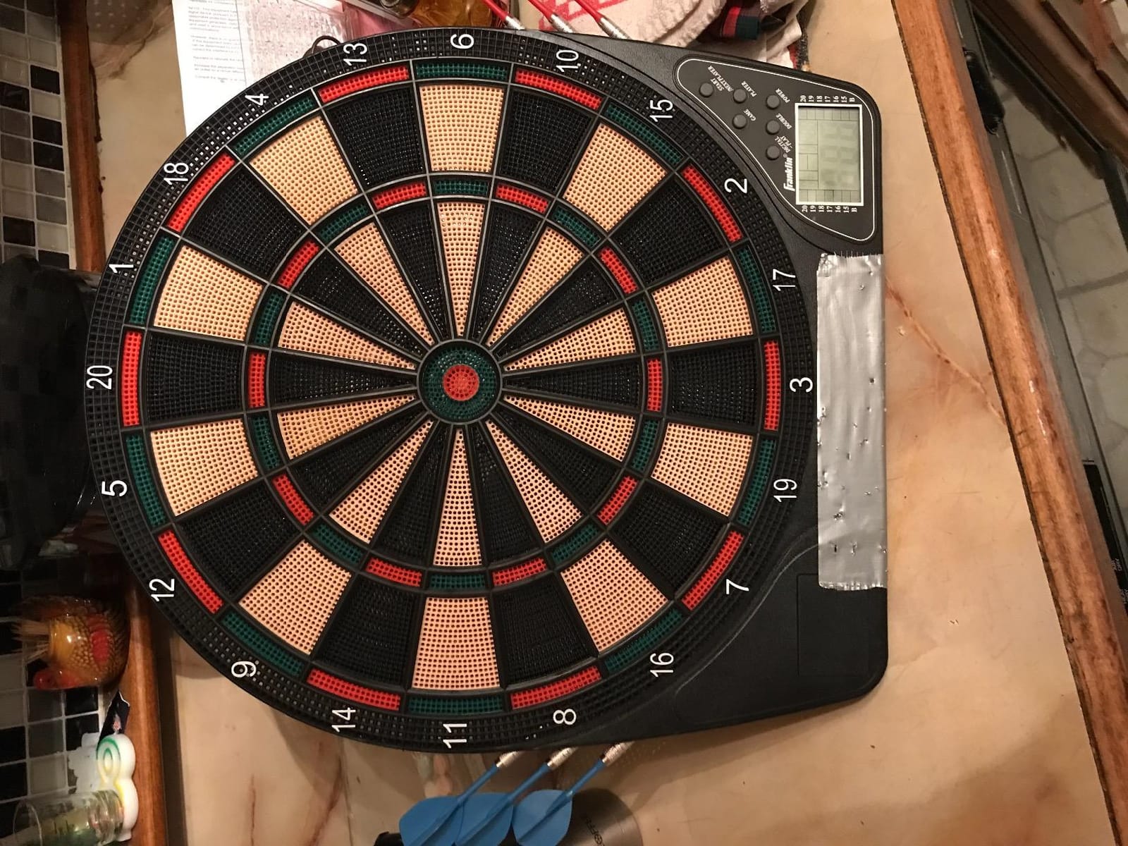 Franklin Sports Electronic Dart Board Sets - Soft Tip Electric Dartboard with Digital Scoreboard - (6) Darts Included customer photo 1
