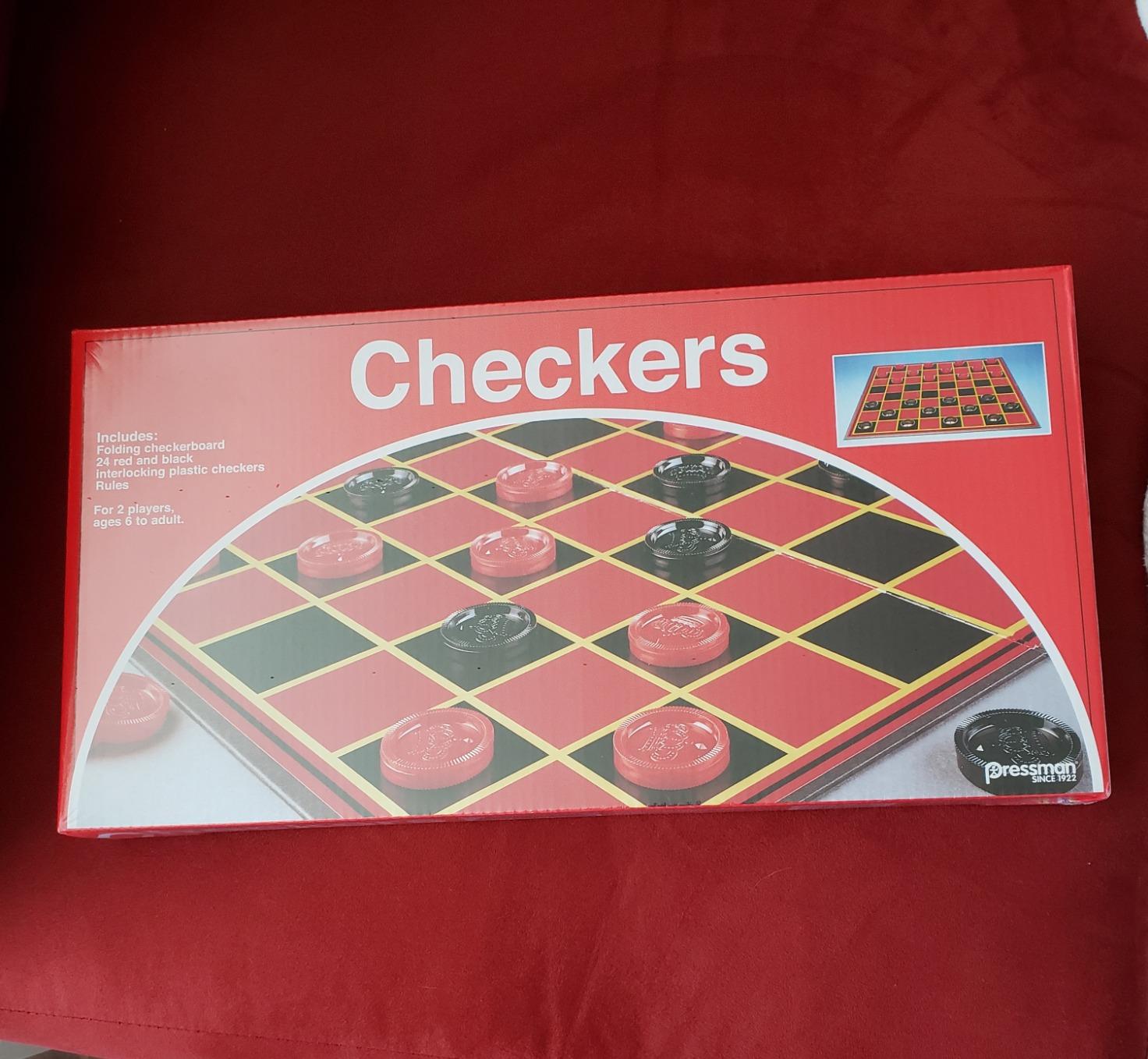 Pressman Checkers -- Classic Game With Folding Board and Interlocking Checkers, 2 Players customer photo 1