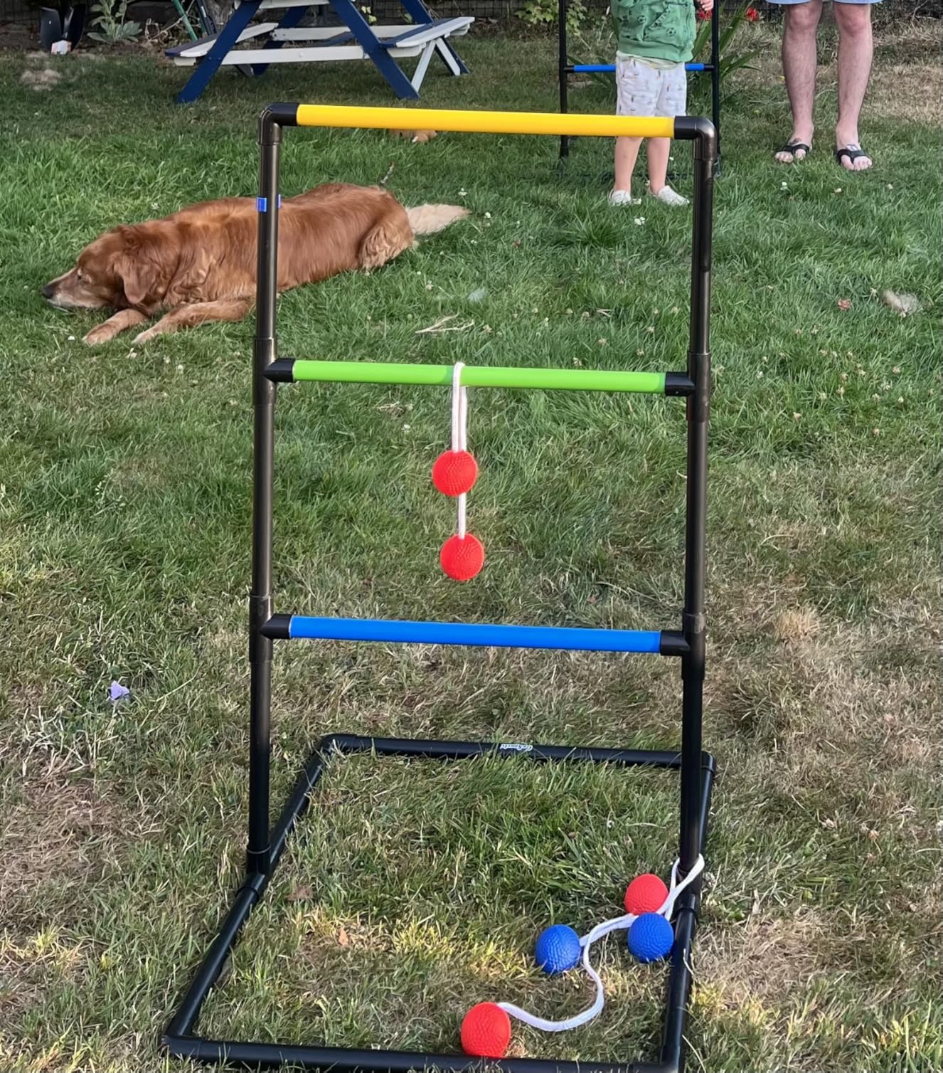 GoSports Ladder Toss Indoor & Outdoor Game Set with 6 Soft Rubber Bolo Balls and Travel Carrying Case - Choose Pro or Classic customer photo 2