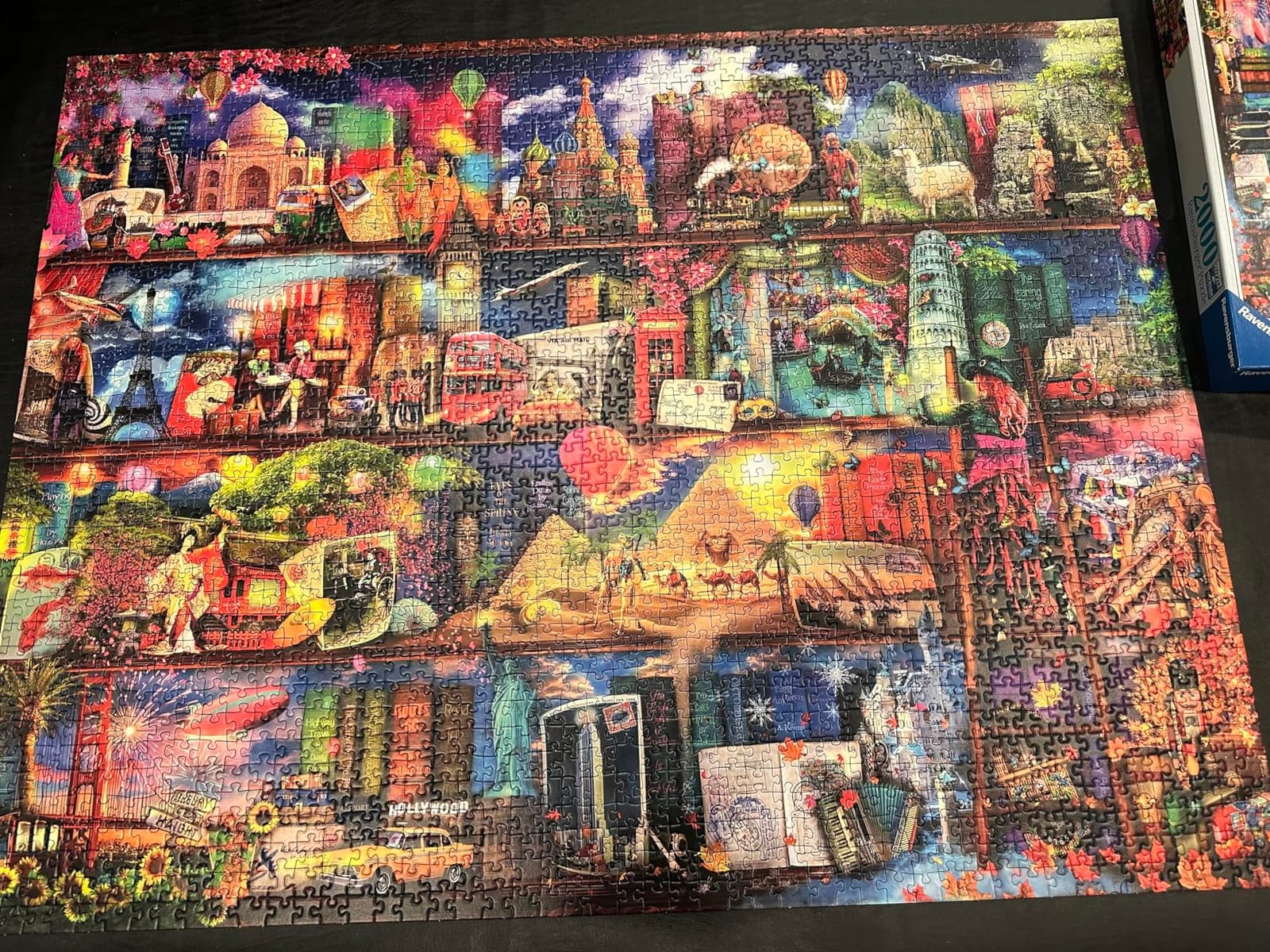 Ravensburger - World of Books - 2000 Piece Jigsaw Puzzle - Exciting Vision of The World's Exciting Destinations - Beautiful Imagery - Frameable - Premium Quality - Ideal Gift - Puzzles for Adults customer photo 1