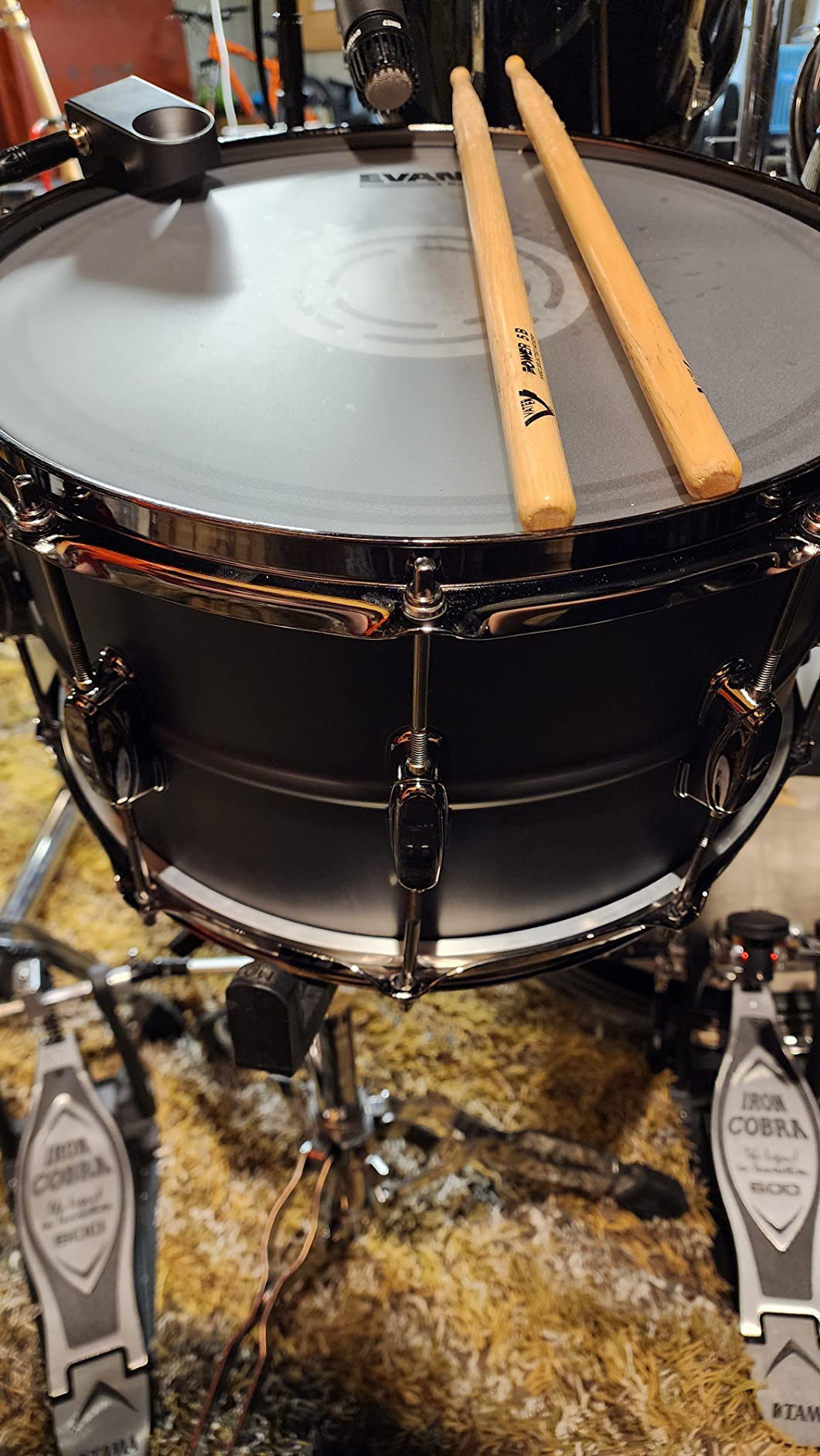 Tama S.L.P. Big Black Steel Snare Drum - 8 Inches X 14 Inches Limited Edition customer photo 2