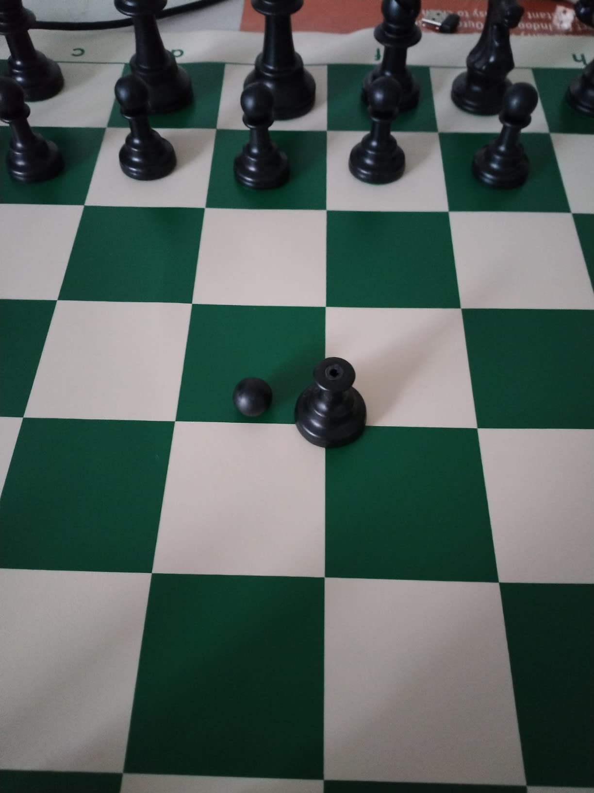 Deluxe Chess Set Combination - Triple Weighted - by US Chess Federation (Forest Green) customer photo 1
