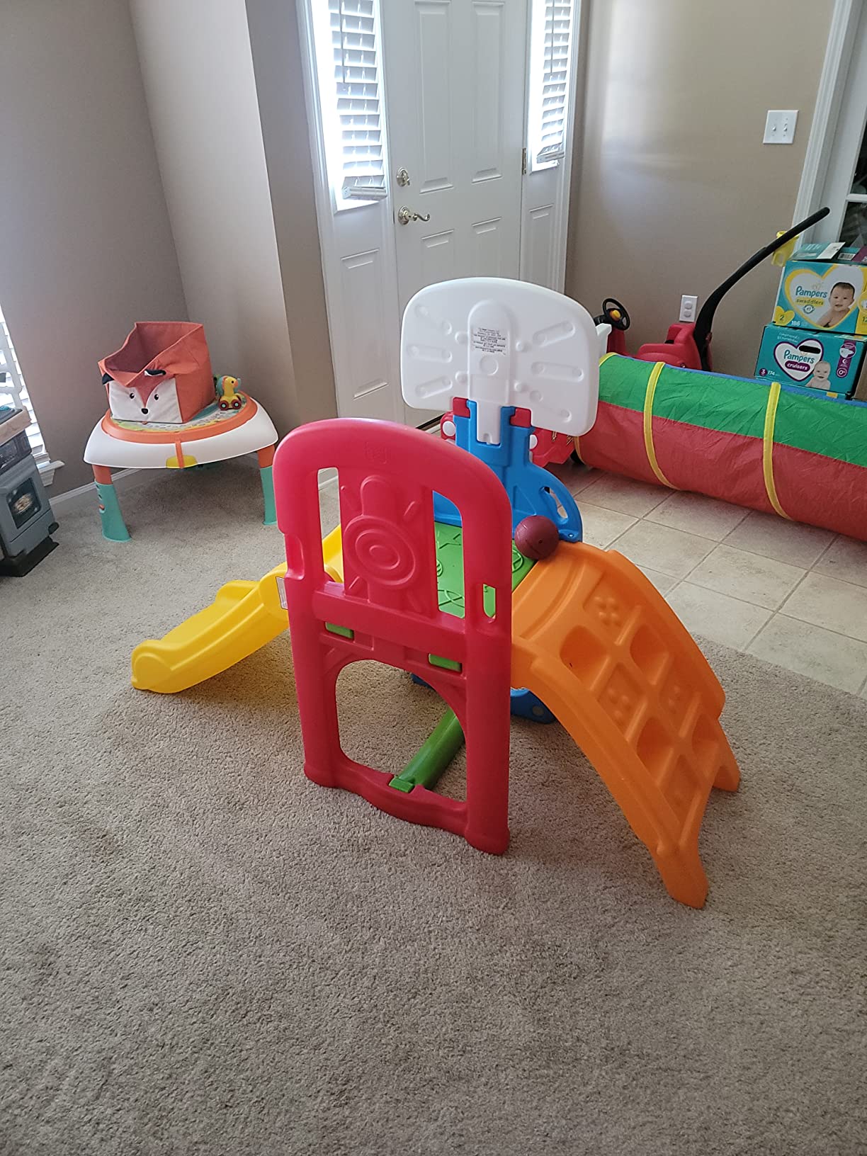 Step2 Game Time Sports Climber, Kids Indoor/Outdoor Playset, Backyard Playground Set, Slide, Climbing Wall, Basketball Hoop, Outside Jungle Gym, For Toddlers 2-6 Years Old customer photo 2