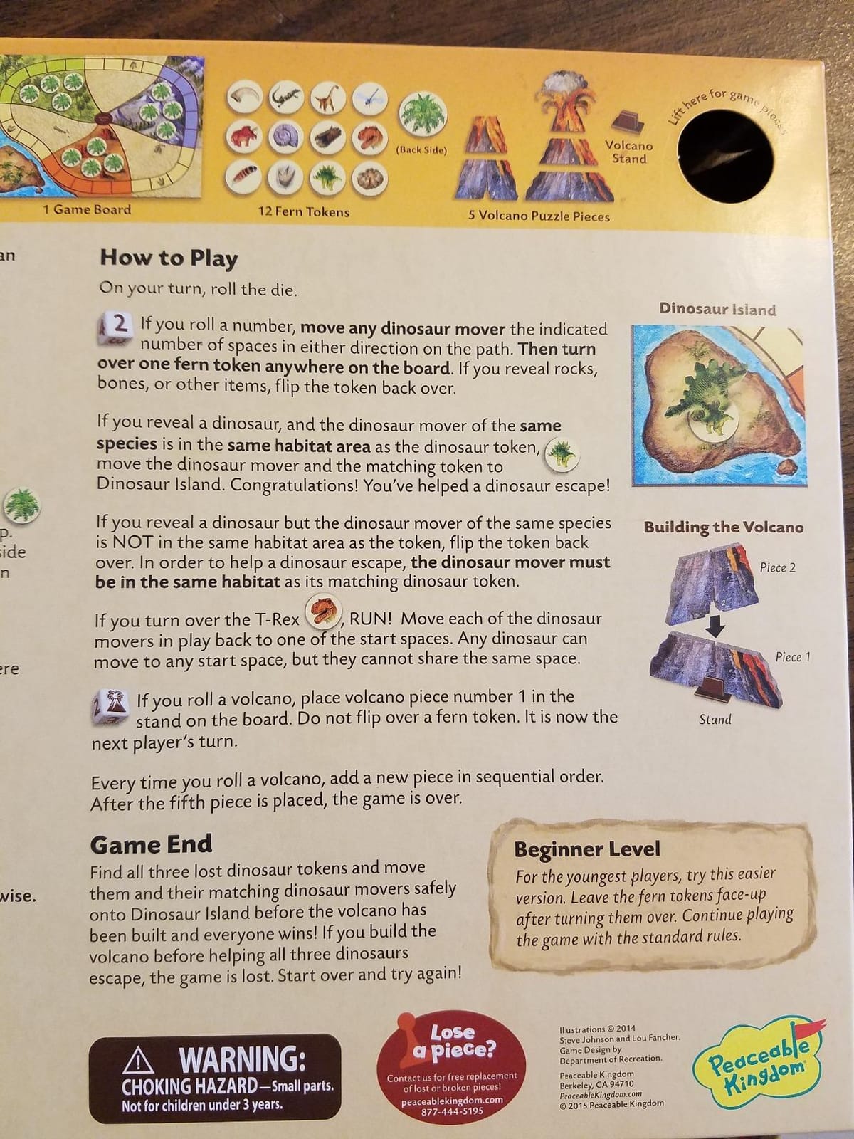 Peaceable Kingdom Dinosaur Escape Cooperative Memory Game of Logic and Luck for 2 to 4 Kids Ages 4+ customer photo 1