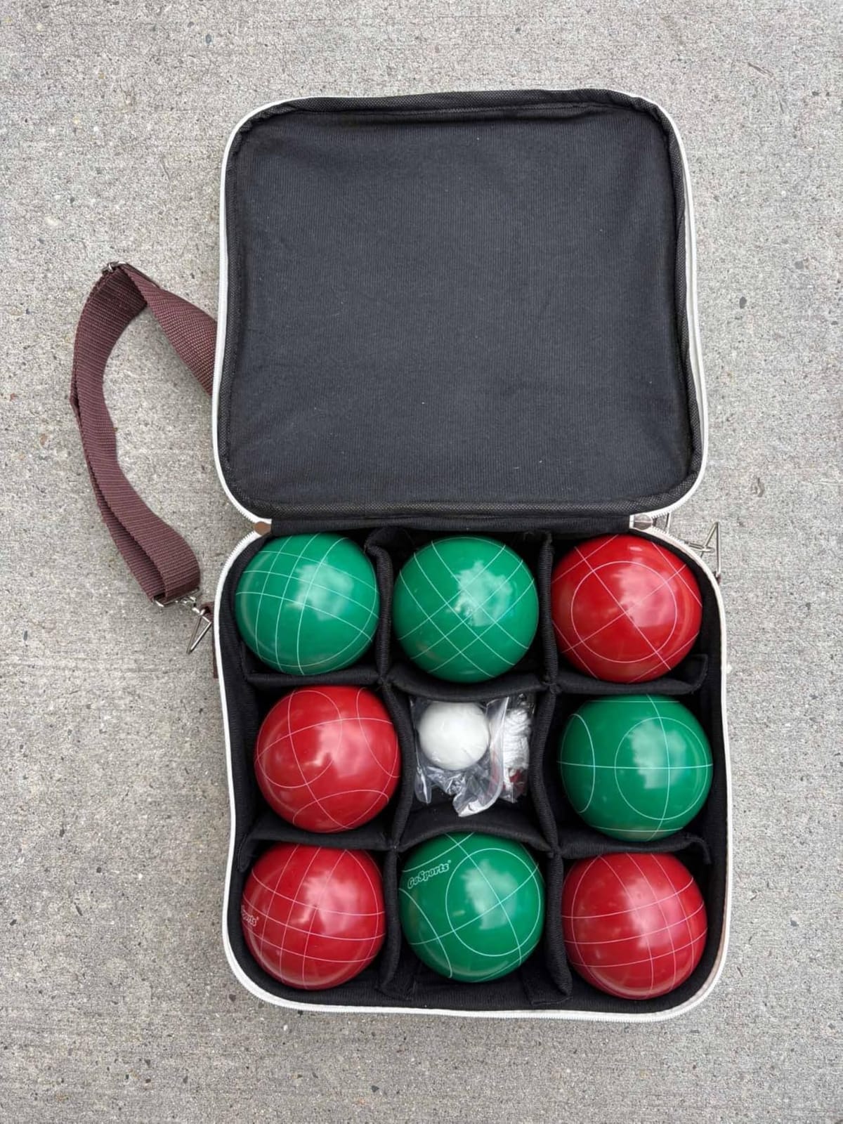 GoSports 100 mm Regulation Bocce Set with 8 Balls, Pallino, Case and Measuring Rope - Premium Official Size Set customer photo 1