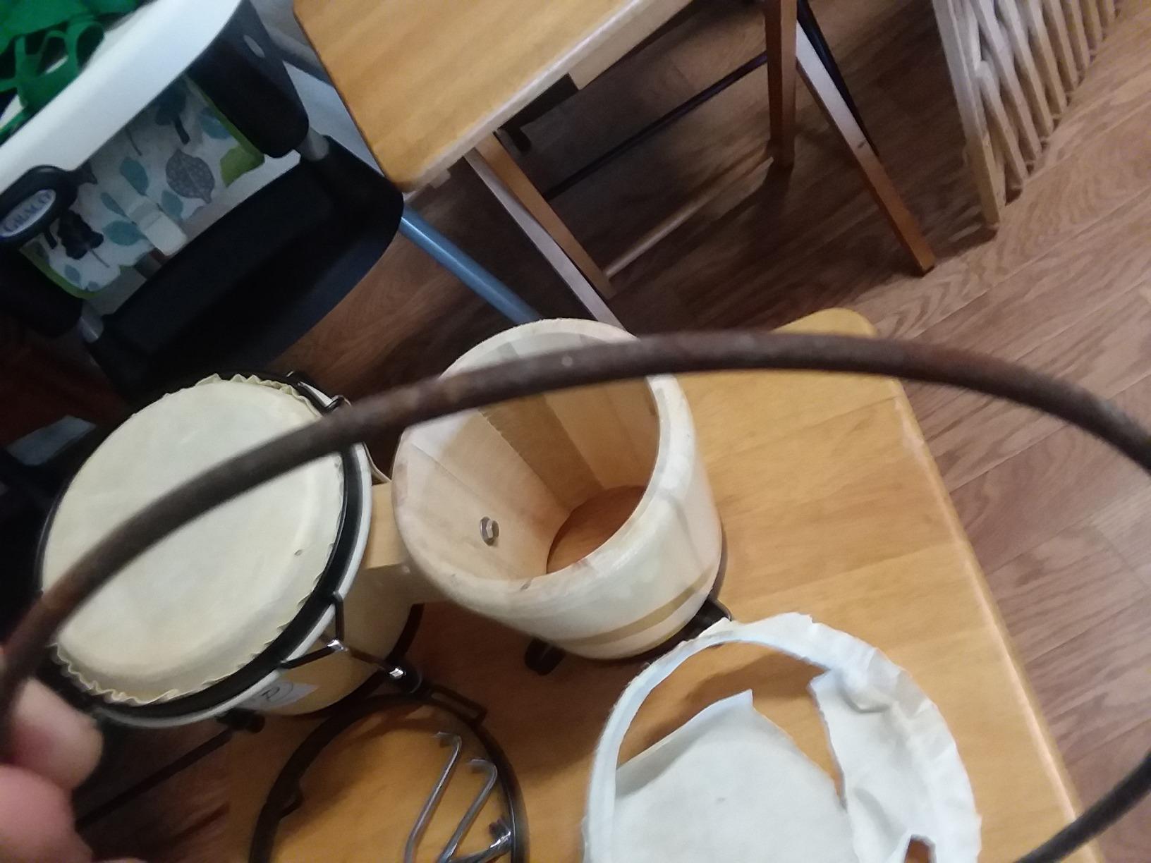 Bongo Drum Set 6 and 7 Inch for Adults & Beginners customer photo 2