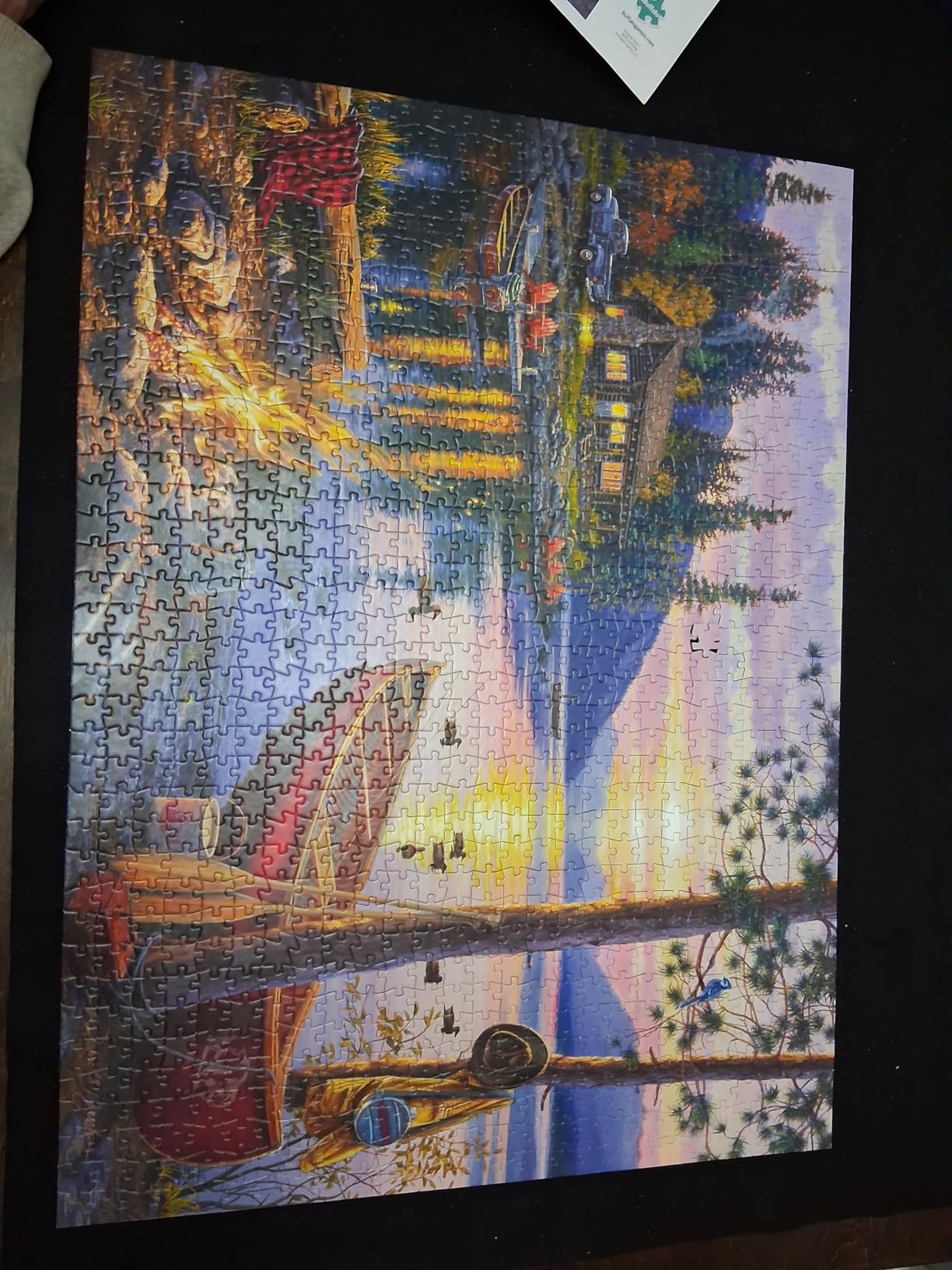 Buffalo Games Darrell Bush Canoe Lake Jigsaw Puzzle, 1000 Piece, for Adults customer photo 2