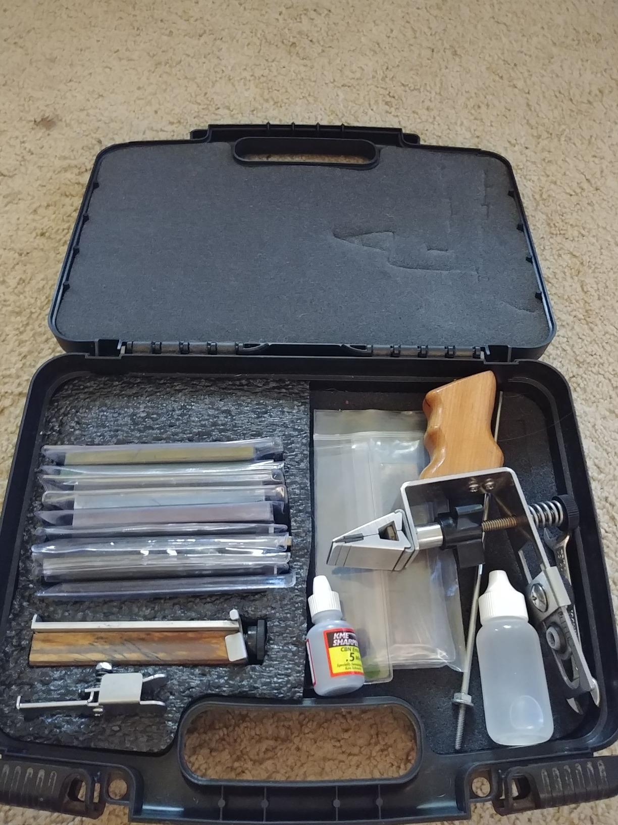 KME Precision Knife Sharpener System with 4 Gold Series Diamond Hones - Base Included customer photo 1