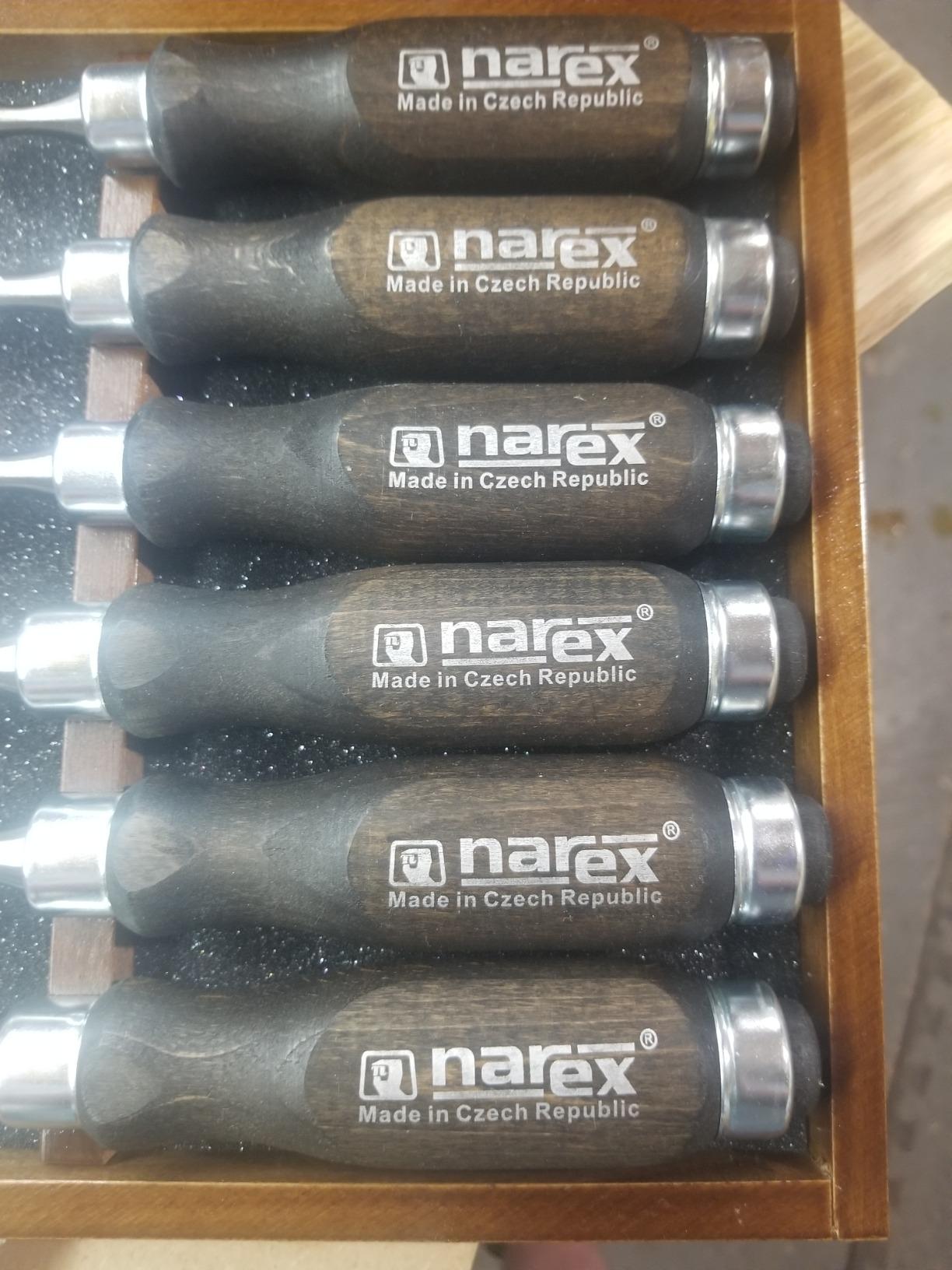 Narex 6 pc Set 6 mm (1/4), 10 (3/8), 12 (1/2), 16 (5/8), 20 (13/16), 26 (1-1/16) Woodworking Chisels in Wooden Presentation Box 853053 customer photo 1