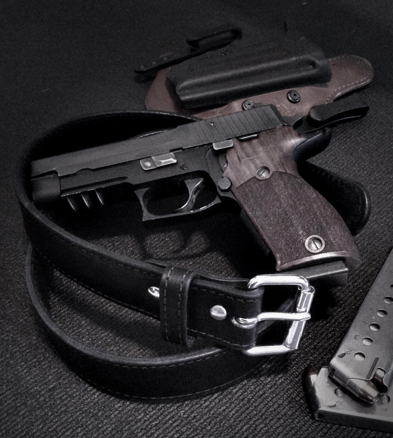 Ultimate Gun Belt for Men | Made in USA | CCW EDC Leather Gun Belt | Tactical Gun Belt for Holsters | No Sag Gunbelts customer photo 1