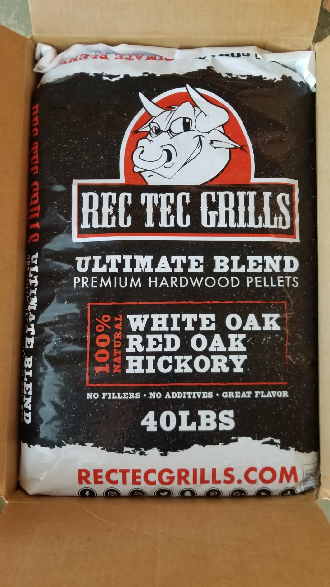 recteq Ultimate Premium Hardwood Grilling Cooking Pellet Barbecue BBQ Grill Smoker Blend with Red Oak, White Oak, Hickory Wood Pellets for Smokers, 40 Pound Bag customer photo 1