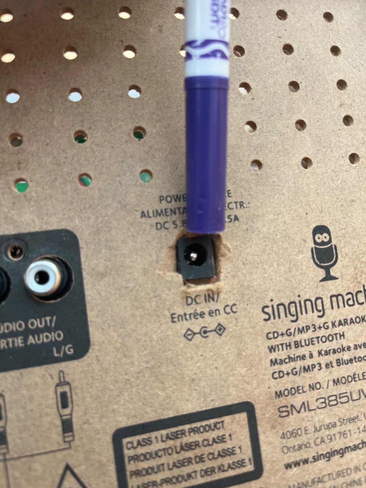 Singing Machine Portable Karaoke Machine for Adults & Kids with Wired Microphone, White - Built-In Speaker, Bluetooth with LED Disco Lights - Karaoke System with CD+G Player & USB Connectivity customer photo 1