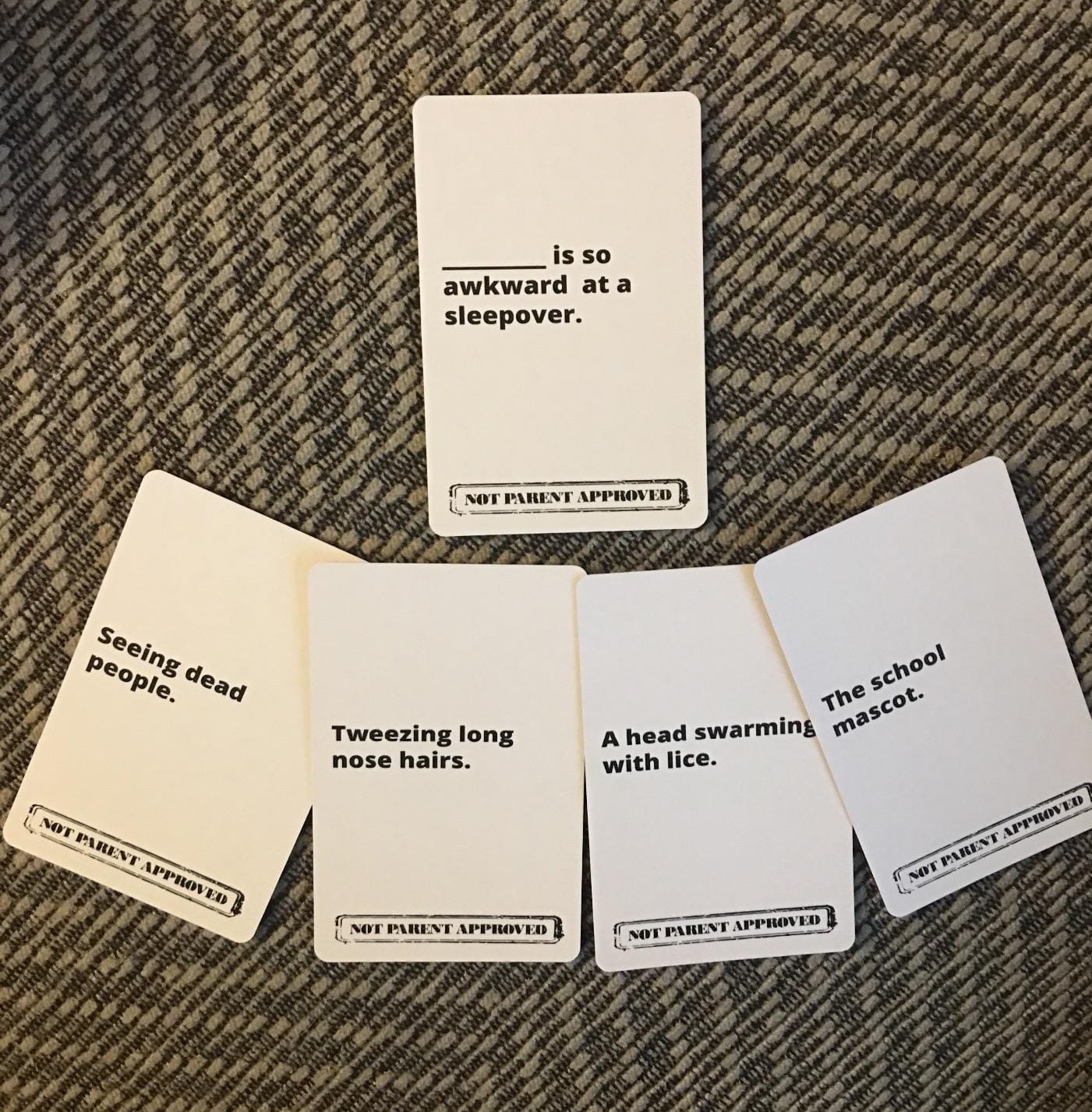 Not Parent Approved - The Hilarious Family Game Night Card Game for Kids, Teens & Tweens, The Perfect Funny Christmas & Birthday Gift for Boys & Girls customer photo 1