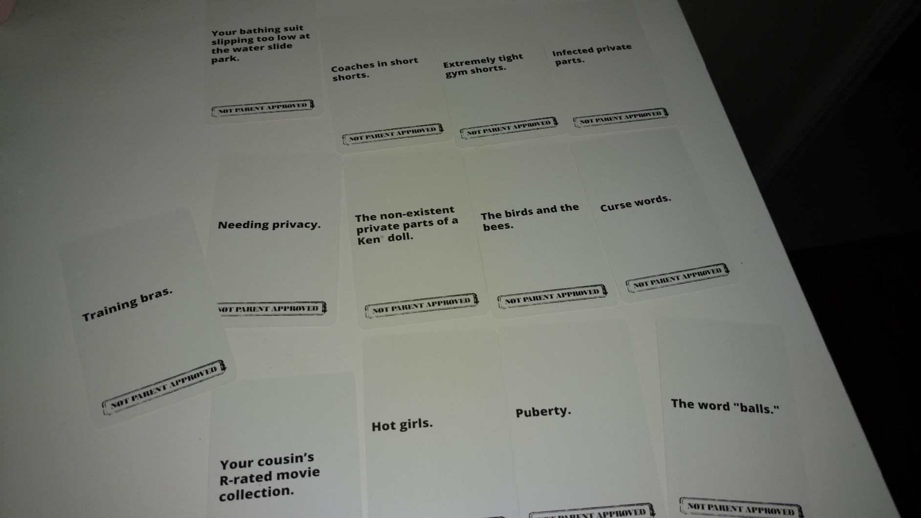 Not Parent Approved - The Hilarious Family Game Night Card Game for Kids, Teens & Tweens, The Perfect Funny Christmas & Birthday Gift for Boys & Girls customer photo 2