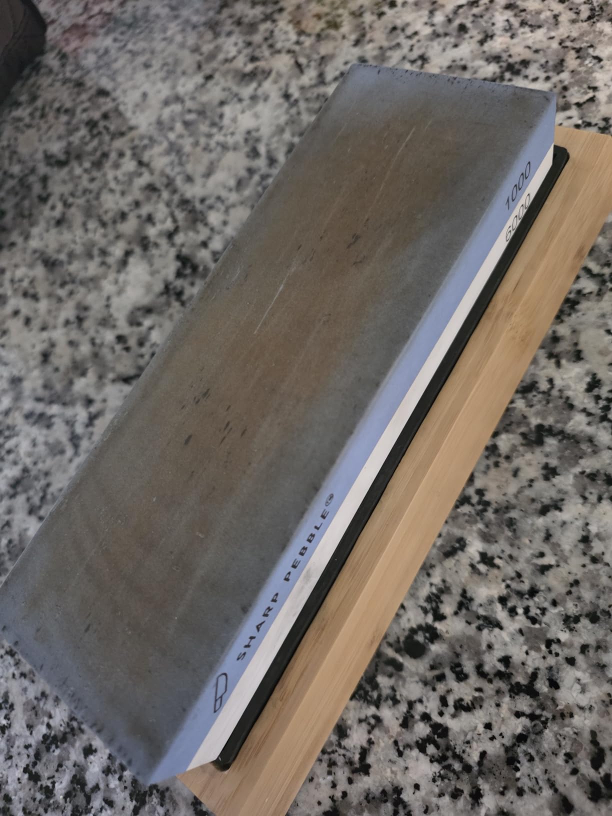 Sharp Pebble Whetstone Knife Sharpener – 1000/6000 Grit Sharpening Stone customer photo 2