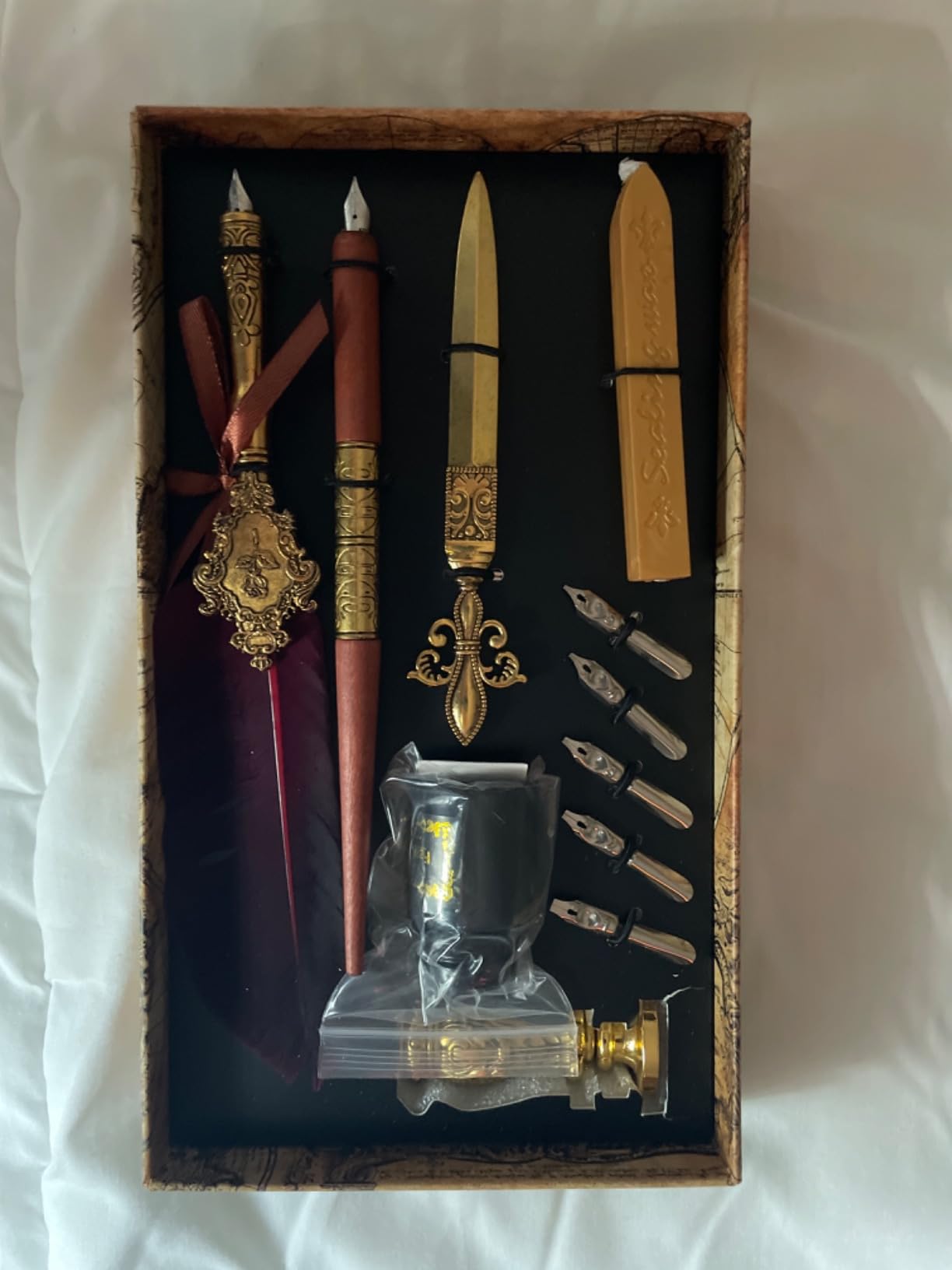 Hethrone Feather Pen and Ink Set Calligraphy Fountain Dip Pens customer photo 1