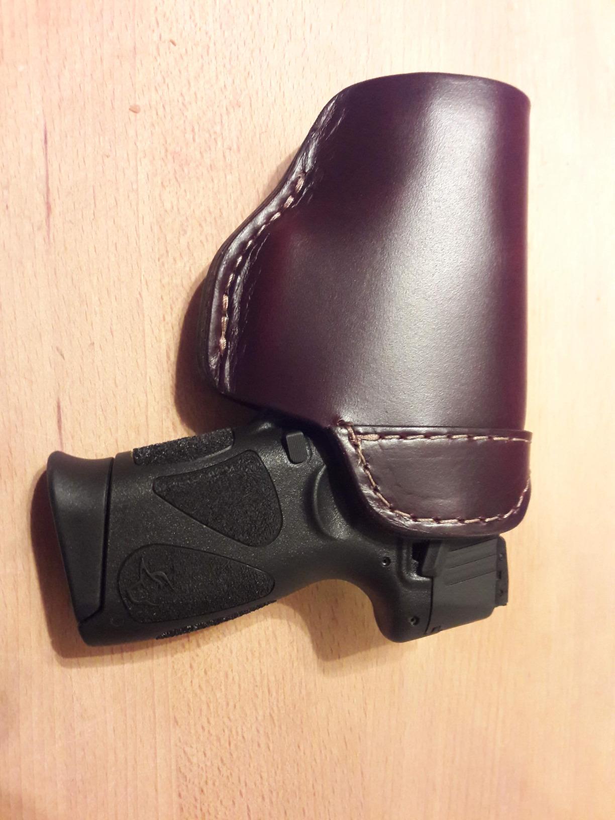 Relentless Tactical The Defender Leather IWB Holster | Made in USA | Fits Glock 17 19 19X 22 26 43 43X 45 | Taurus GC3 | S&W M&P Shield | Canik TP9 Elite | Sig P229 | Plus All Similar Sized Handguns customer photo 1
