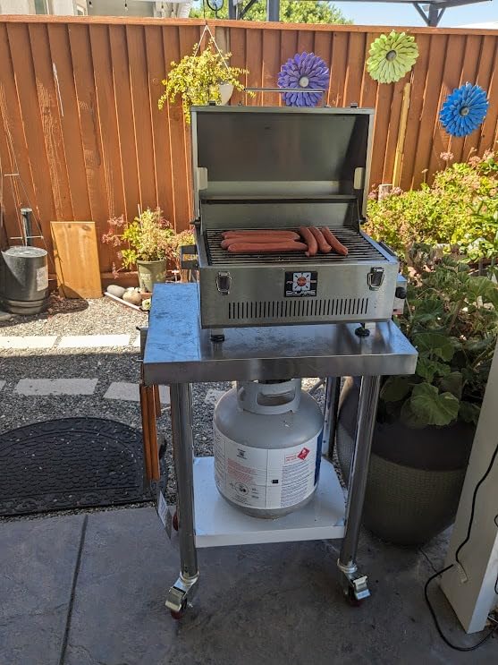 Solaire SOL-IR17BWR Portable Infrared Propane Gas Grill with Warming Rack, Stainless Steel, with Carrying Bag customer photo 2