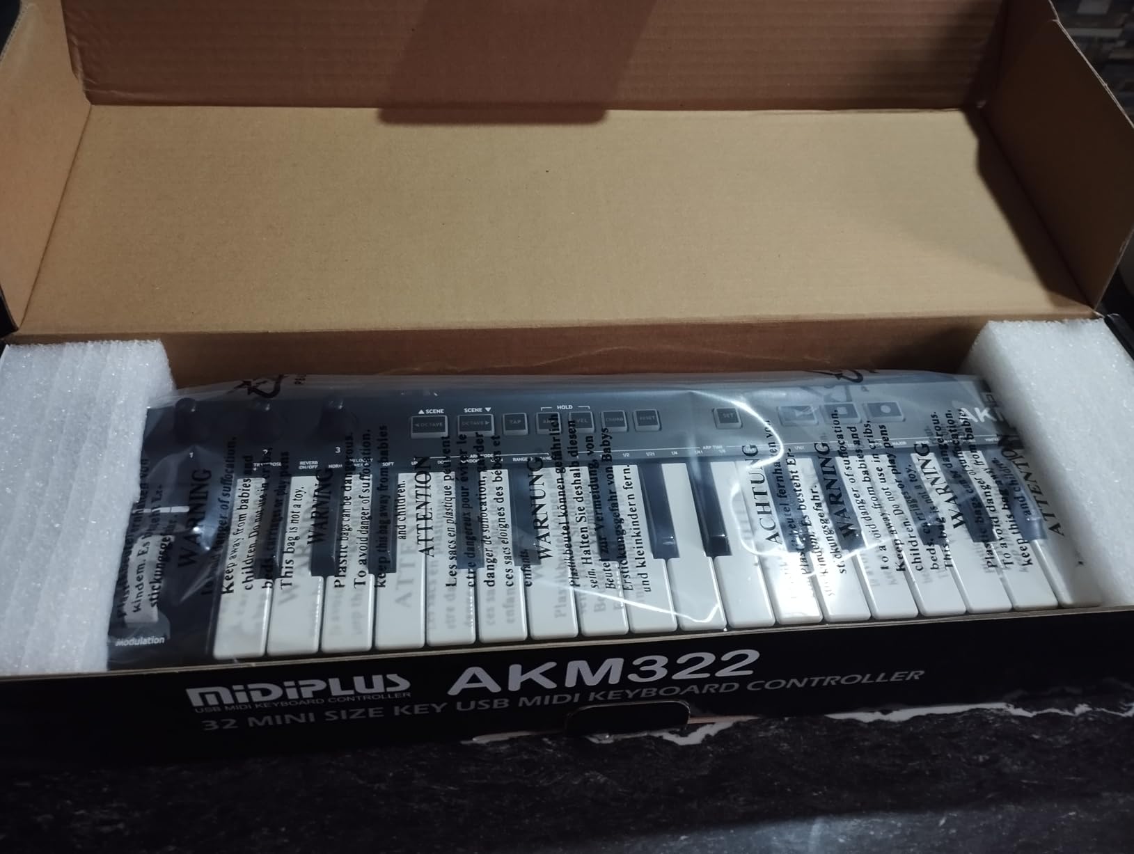 midiplus AK490+ semi-weighted USB MIDI keyboard controller customer photo 1