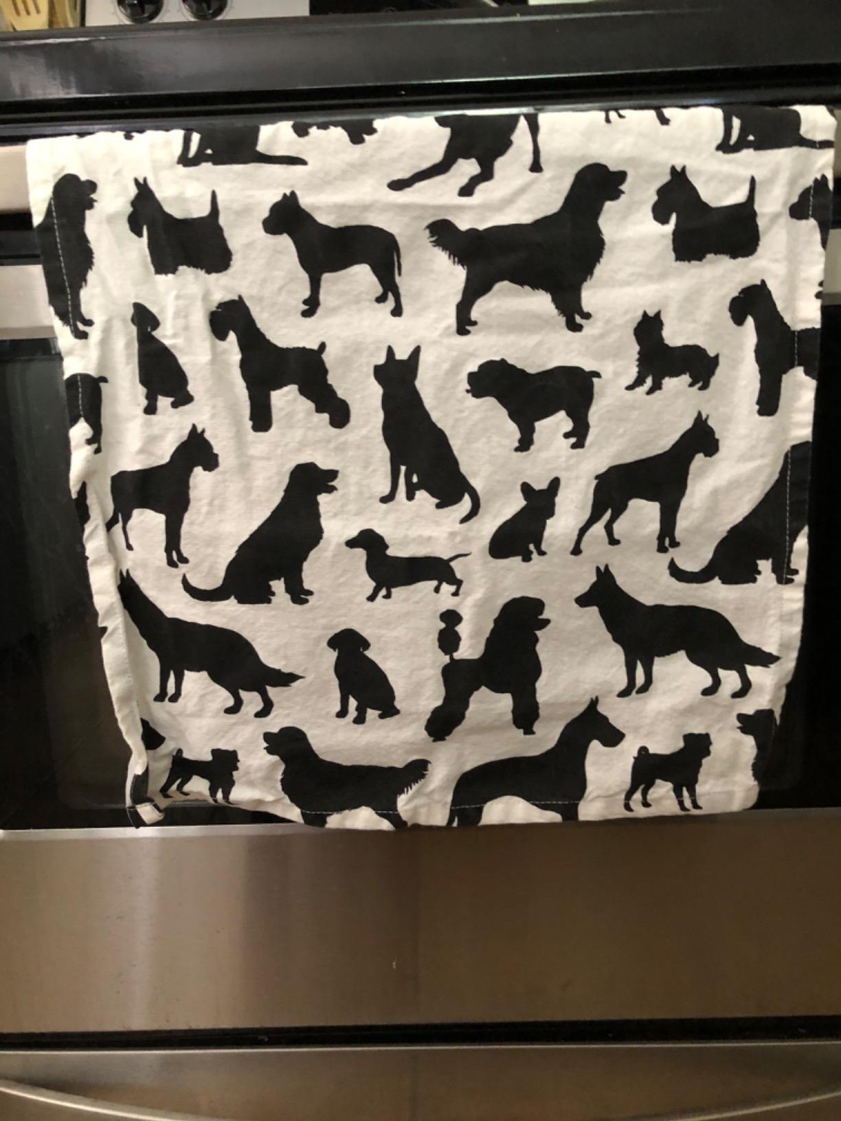 DII Everyday Pets Kitchen Collection Absorbent Dishtowel Set, 18x28, Dog Print, 3 Count customer photo 1