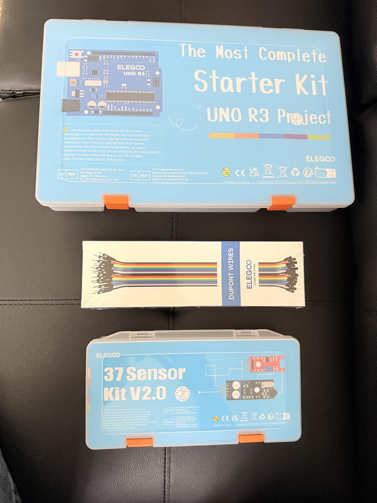 ELEGOO 37-in-1 Sensor Modules Kit with Tutorial Compatible with Arduino customer photo 1