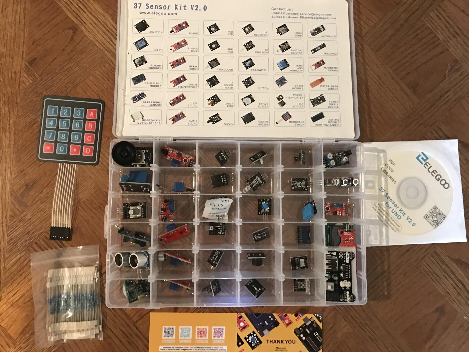 ELEGOO 37-in-1 Sensor Modules Kit with Tutorial Compatible with Arduino customer photo 2