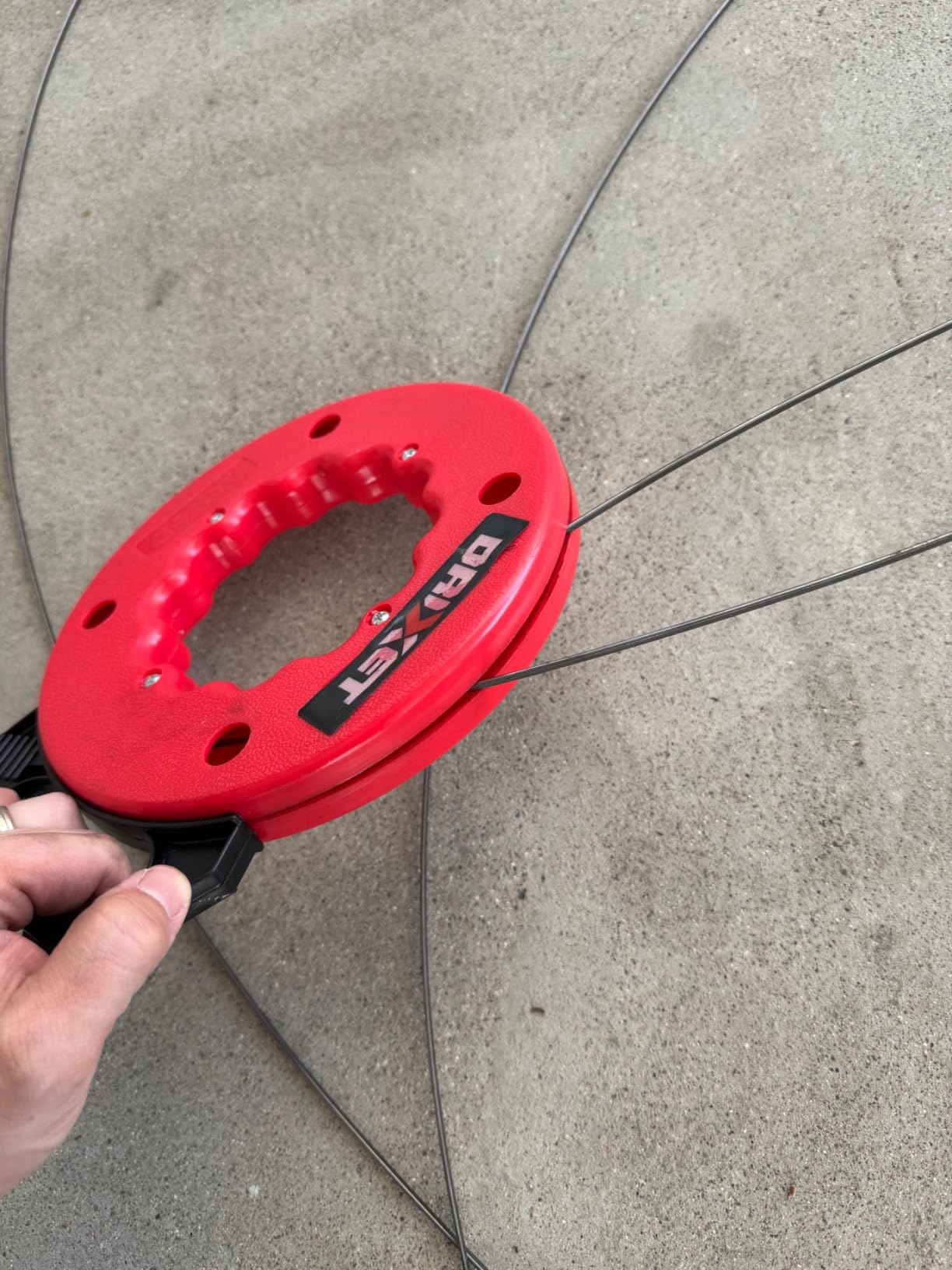 Fish Tape Wire Puller 50ft - Easy to use Cable Puller Tool with Double Loop Tip - Flexible Wire Fishing Tools for Walls and Electrical Conduit - 1/8 Steel Fish Tape Durable Housing - RamPro (50 ft) customer photo 2