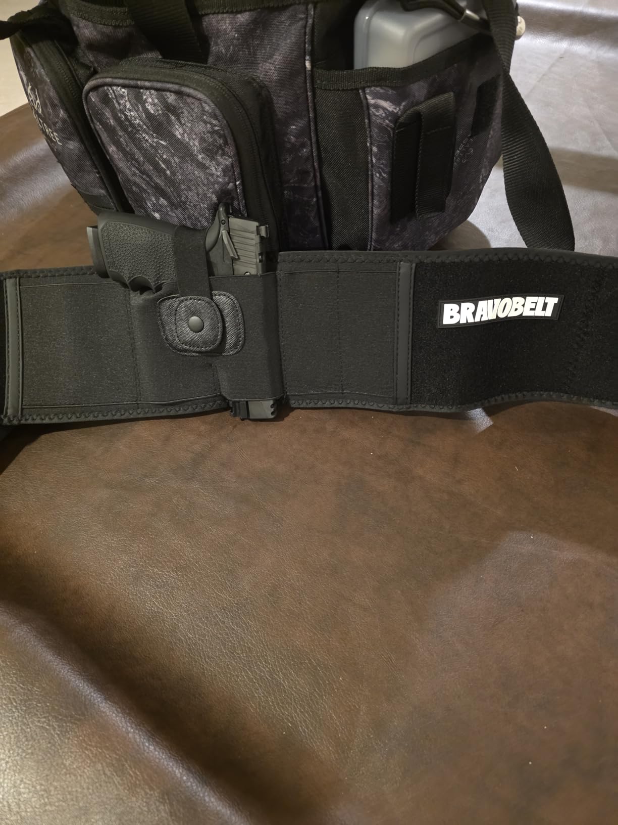 BRAVOBELT Belly Band Holster - by BRAVOBELT Athletic Performance Holster for Running, Jogging, Hiking - G17-43 S&W M&P 40 Shield | for Men & Women customer photo 1