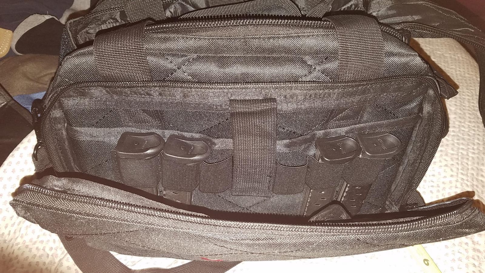 Orca Tactical Gun Range Bag for Shooting – 3+ Compact Pistol Revolver Range Bag for Handguns and Ammo – Self Standing Gun Bag – Handguns Bag with Durable Double Stitching Lockable YKK Zippers customer photo 2