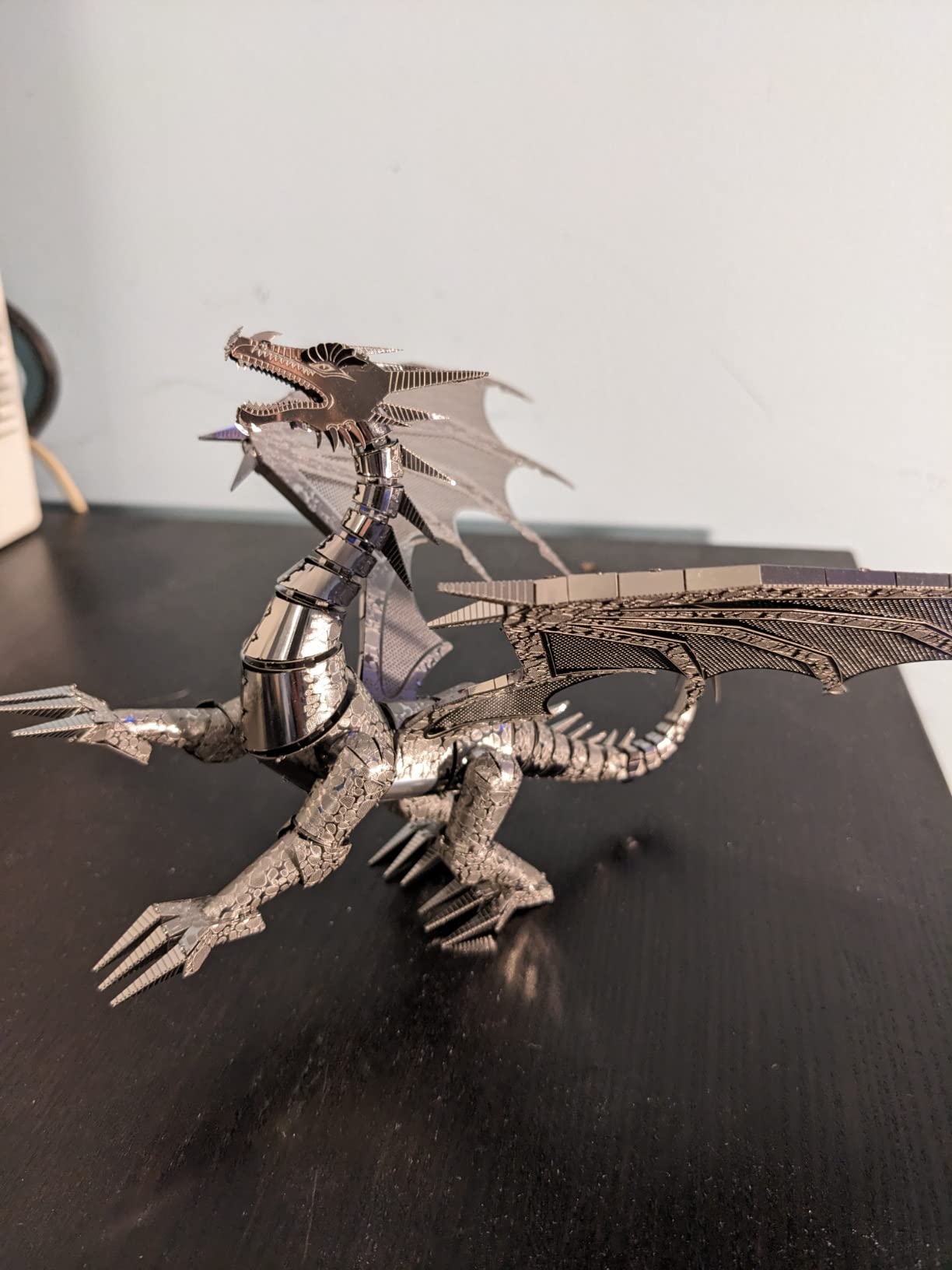 Fascinations Metal Earth Premium Series Silver Dragon 3D Metal Model Kit customer photo 2