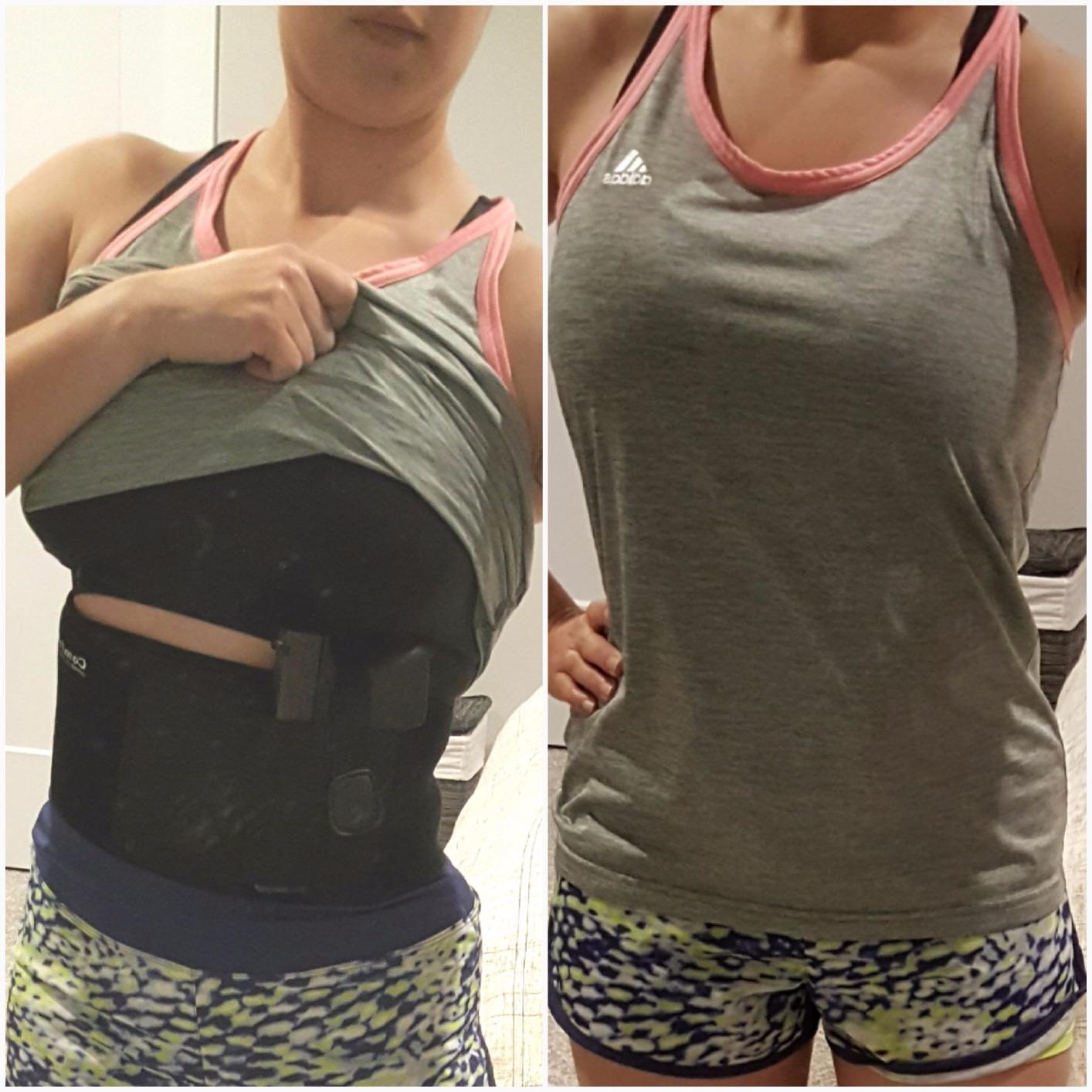 Belly Band Holster for Men and Women - Gun Holster by ComfortTac, Fits Smith and Wesson, Shield, Glock 19, 17, 42, 43, P238, Ruger LCP, and Similar Guns for Most Pistols and Revolvers customer photo 1
