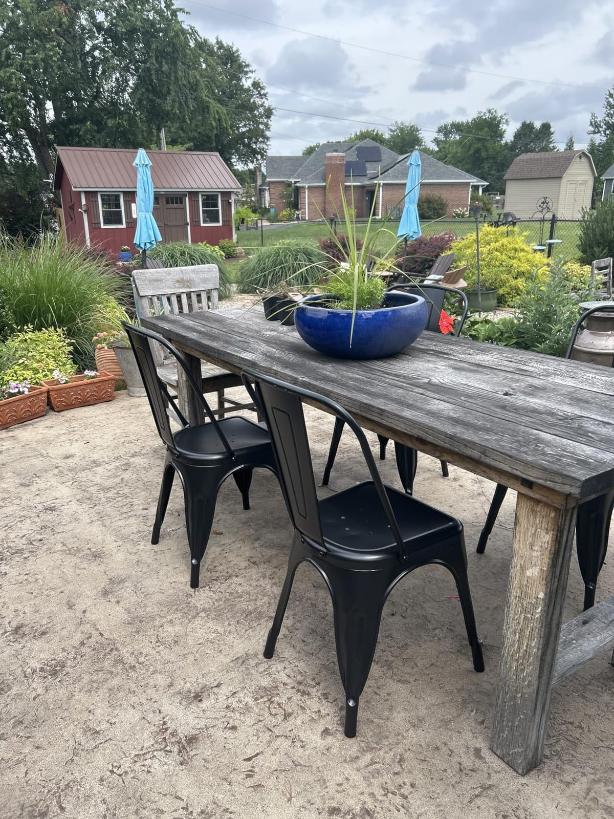 FDW | Metal Dining Chairs | Set of 4, Black | 330lbs Load customer photo 1