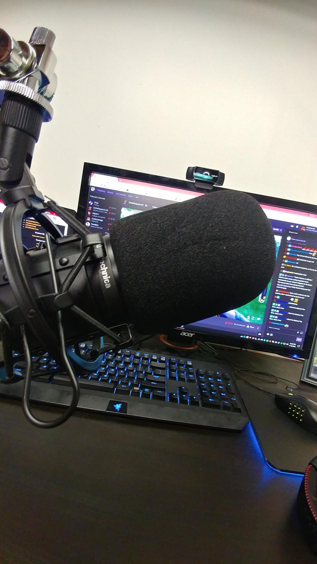 Audio-Technica AT2020 Pop Filter - 2 Windscreens for AT2020 & AT-2035 Microphones (Black) customer photo 1