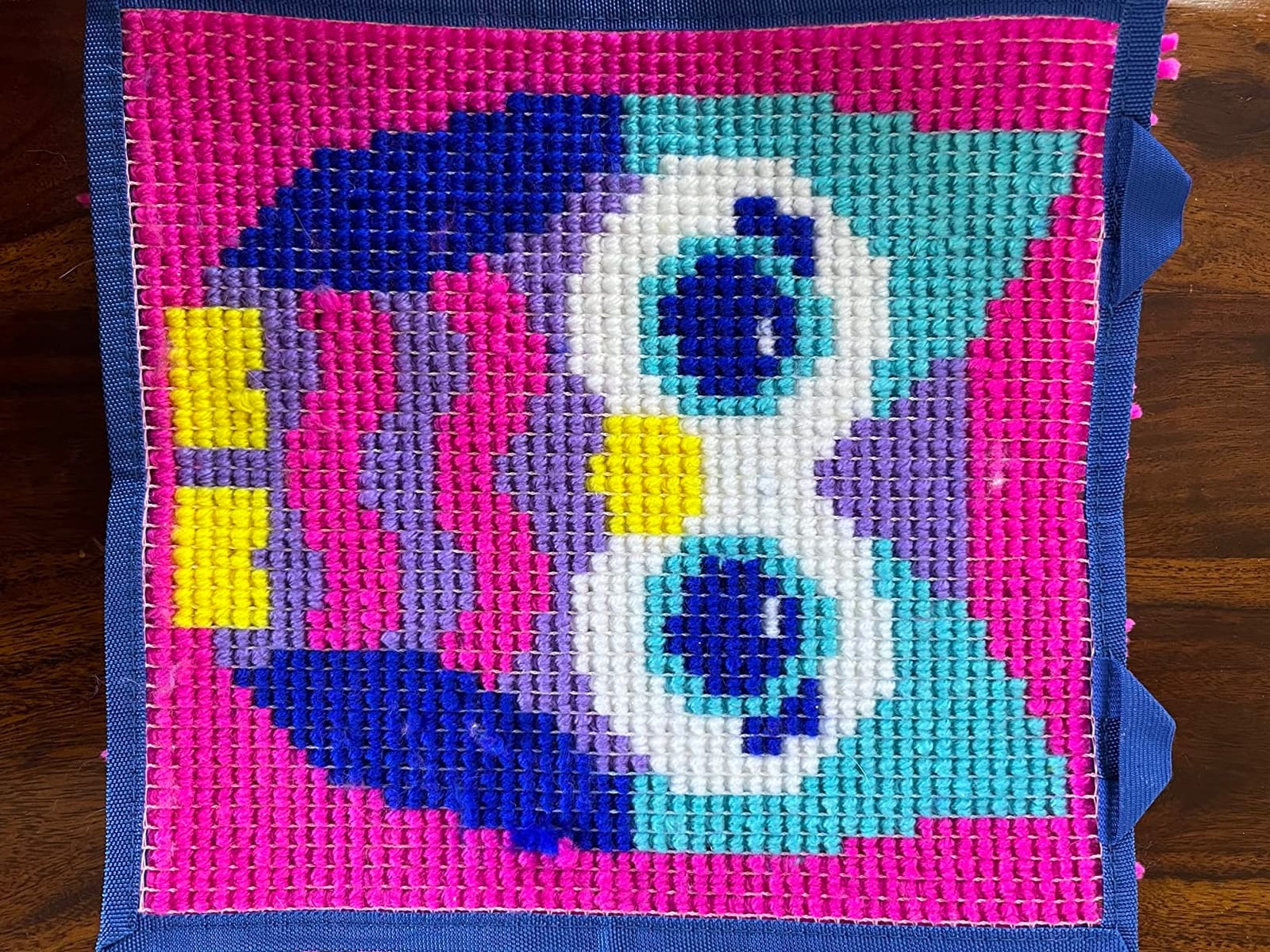 LatchKits Latch Hook Kits for Kids – Kids Crafts, Arts and Crafts, Yarn Art, Wall Hanging & Mini-Rugs, Craft Supplies, Pre-Cut Yarn, Easy Pattern, Hook Included, Arts & Craft, Ages 6+, Unicorn customer photo 1