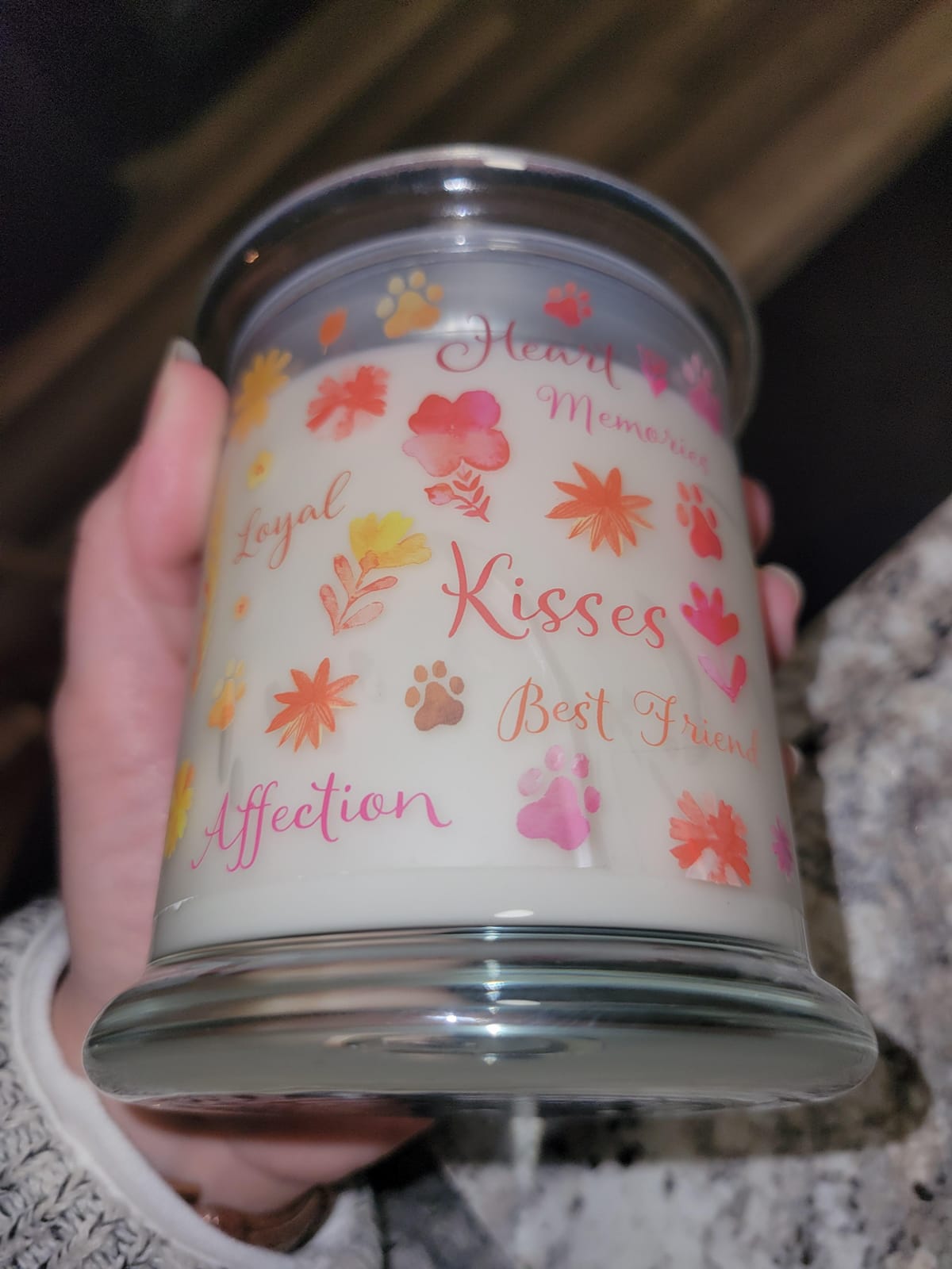 Pet Memorial Candle Pet Friendly Plant-Based Wax, Pet House customer photo 1