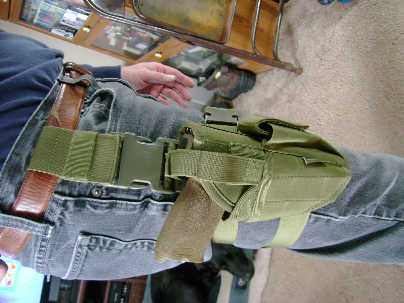 Nehostertfy Drop Leg Holster, Right Handed Tactical Thigh Pistol Gun Holster Leg Harness customer photo 2