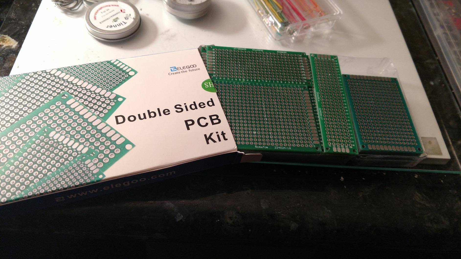 ELEGOO 32Pcs Double Sided PCB Board Prototype Kit for DIY Soldering customer photo 1